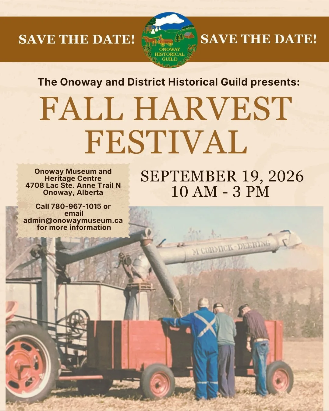 Save the date: September 19, 2026 🌻🍂

It may still be cold and blustery, but it's never too early to plan ahead for our biggest event of the year! 

Mark your calendars for a special day of fun, food, and family-friendly entertainment. Stay tuned f