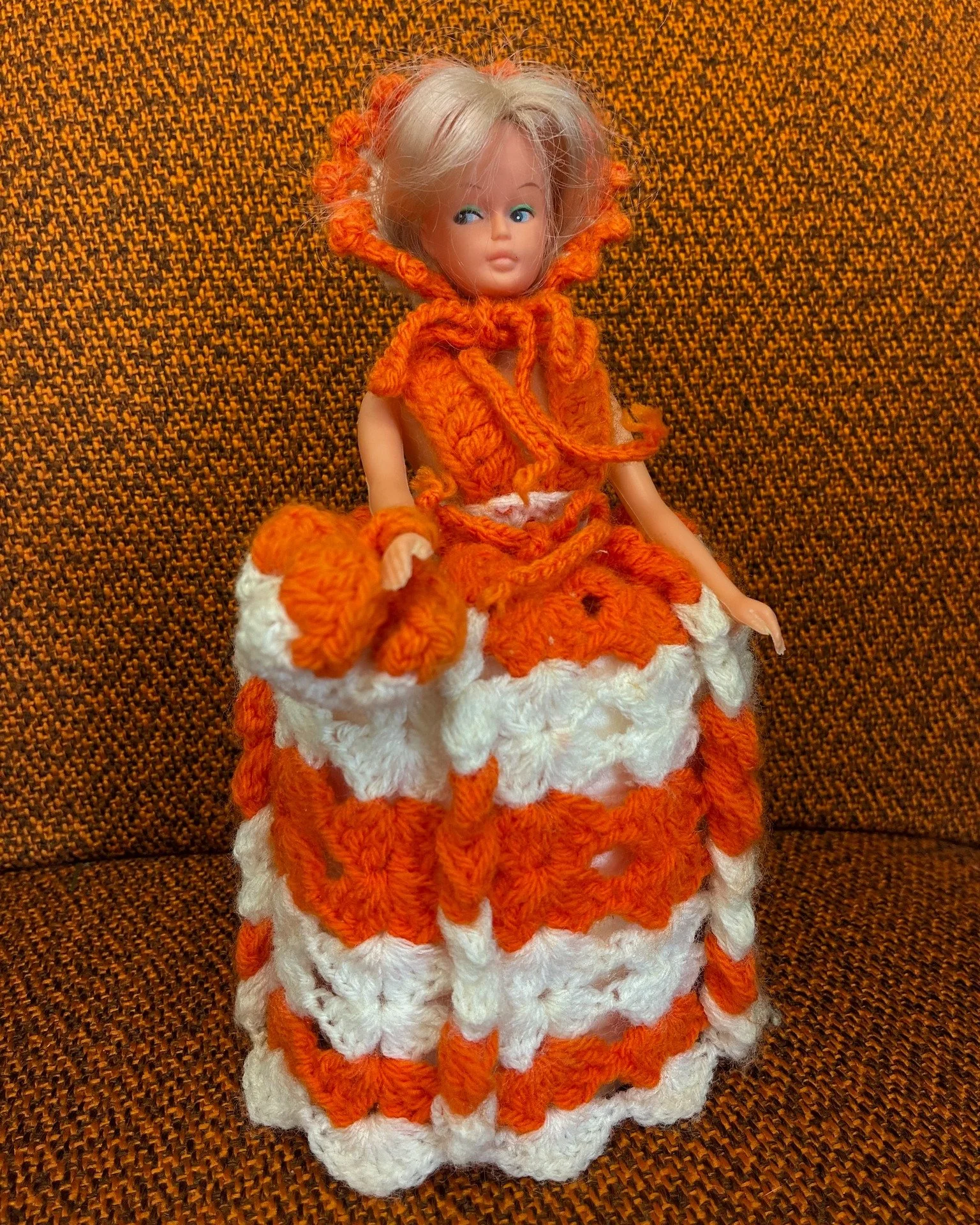 It's Wacky Wednesday - a day to celebrate the weird, wonderful, and whimsical items in our collection. 

At first glance, this may look like an ordinary doll with a fashionable crocheted outfit. However, closer inspection reveals the truth: this is a