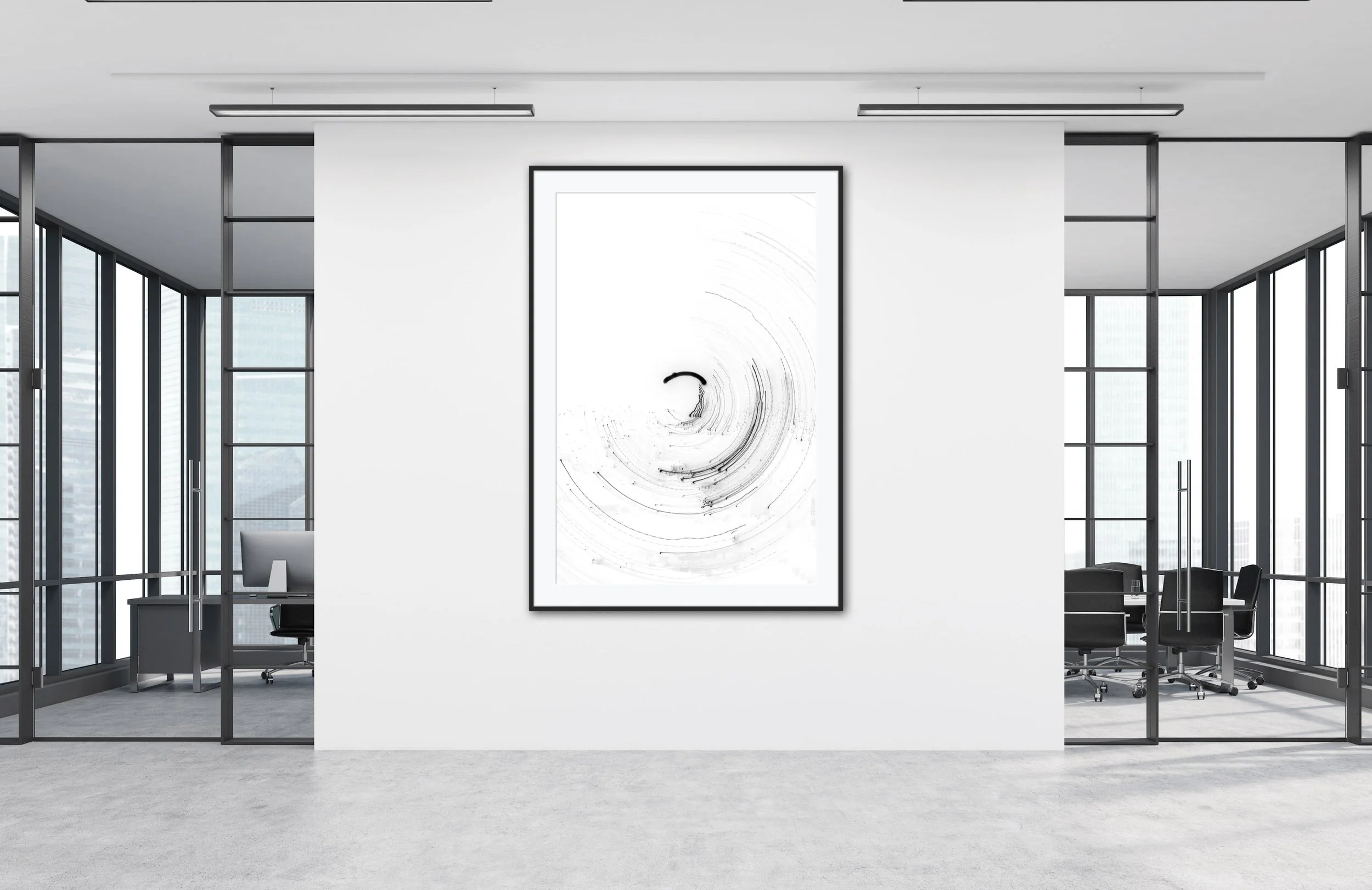 Wall-Centripetal with line and dot lights