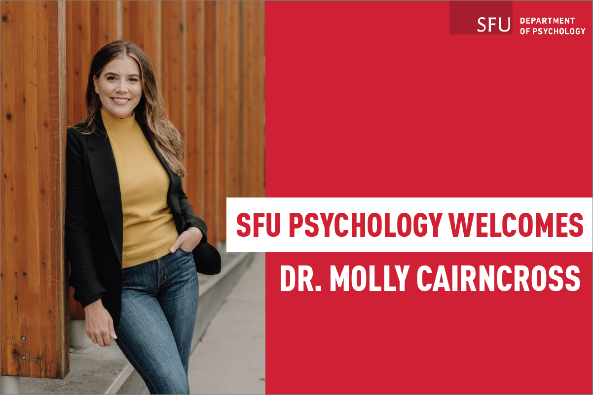 Dr. Cairncross joins SFU Psychology