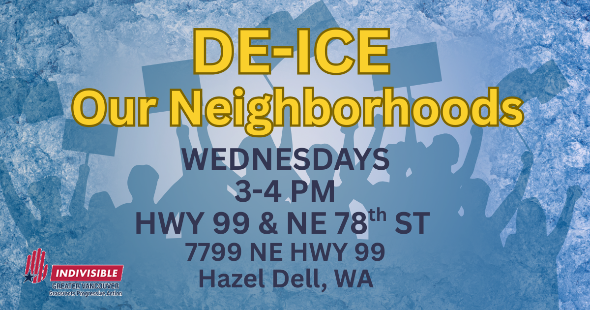 DE-ICE our Neighborhoods