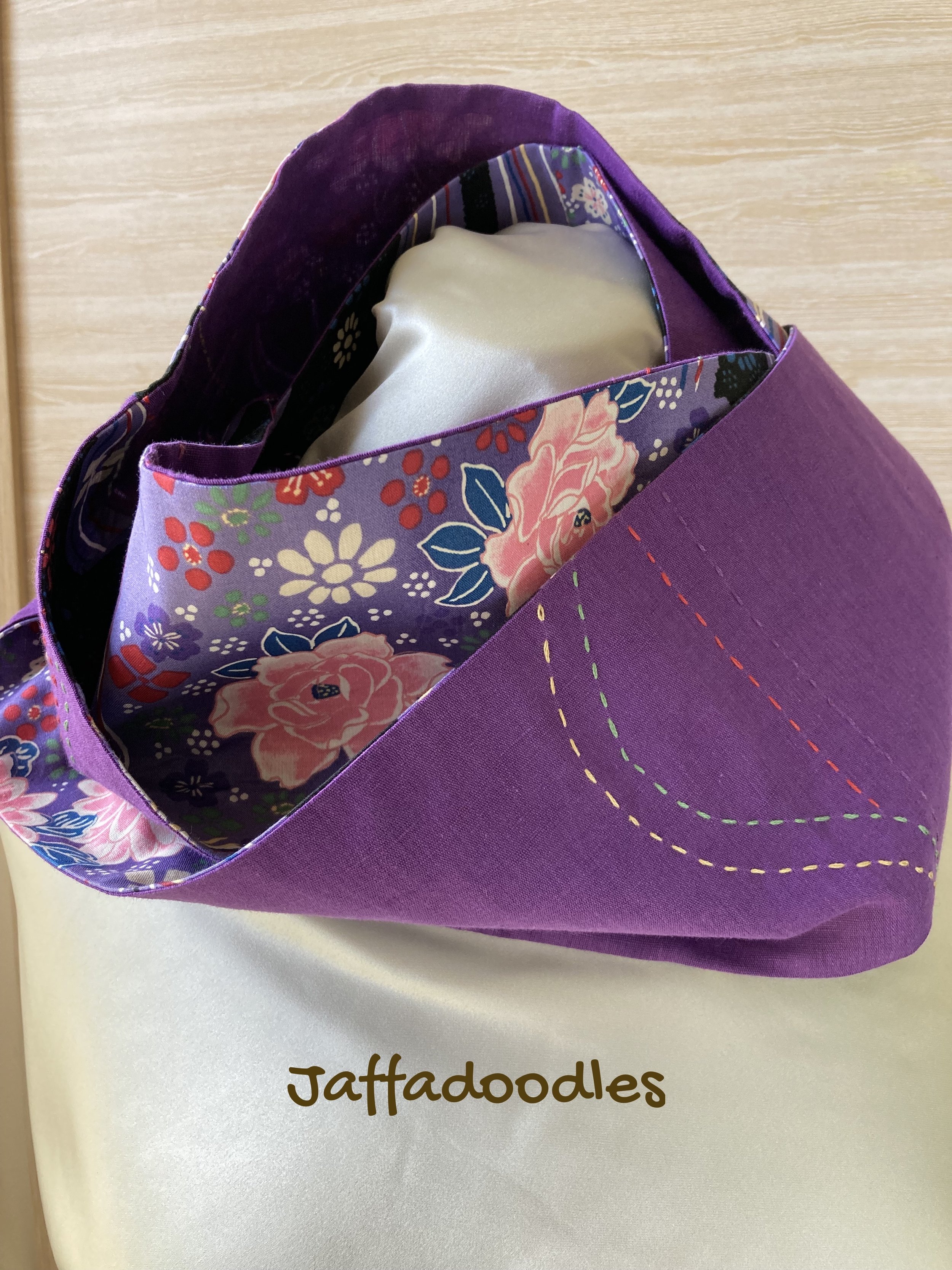 Purple mobius scarf.