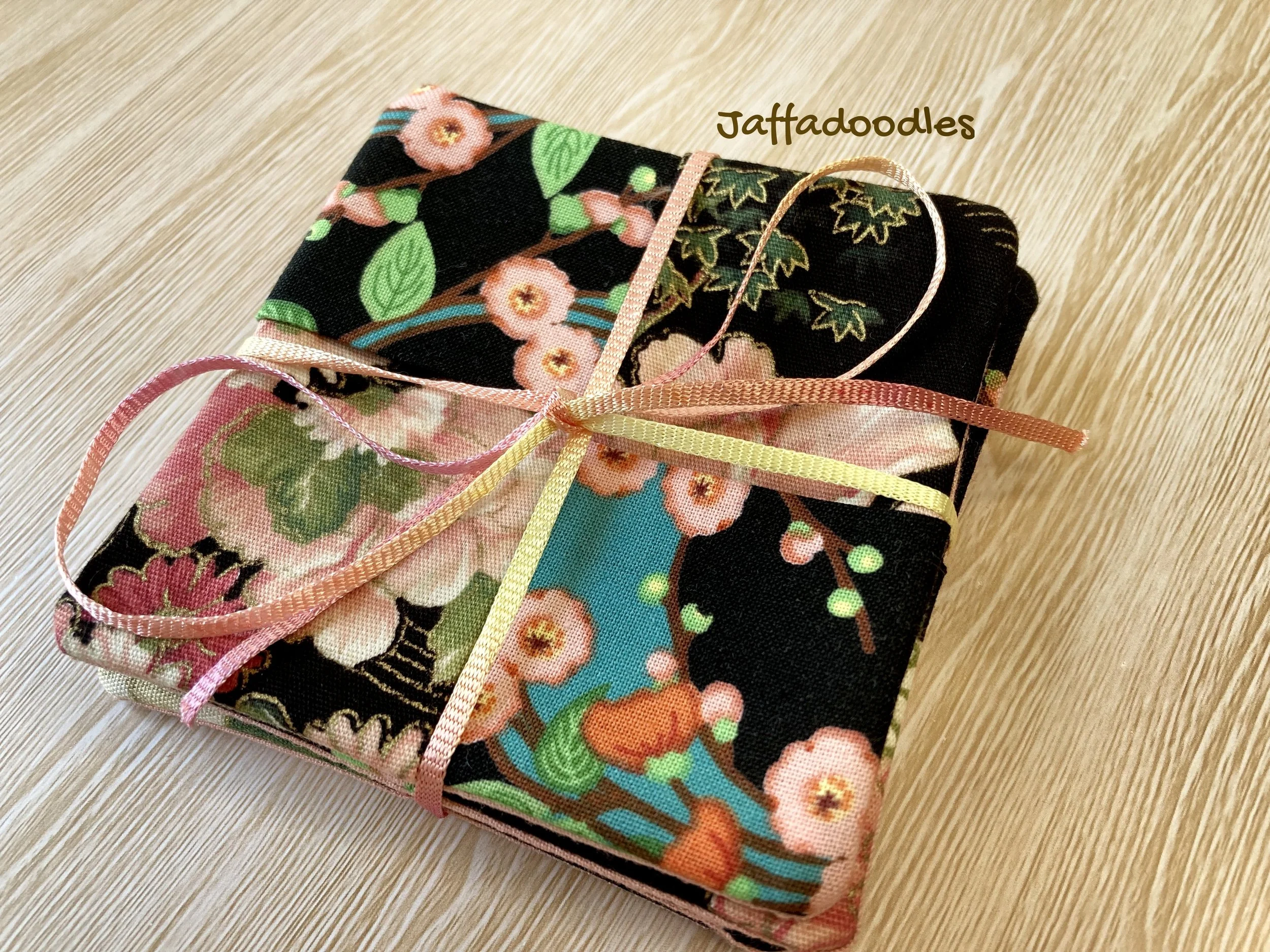 4 Fabric Coasters - Set #5