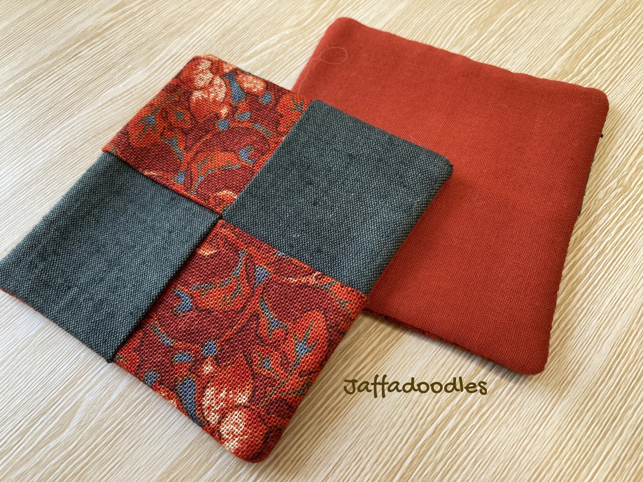 2 Fabric Coasters -Set #8