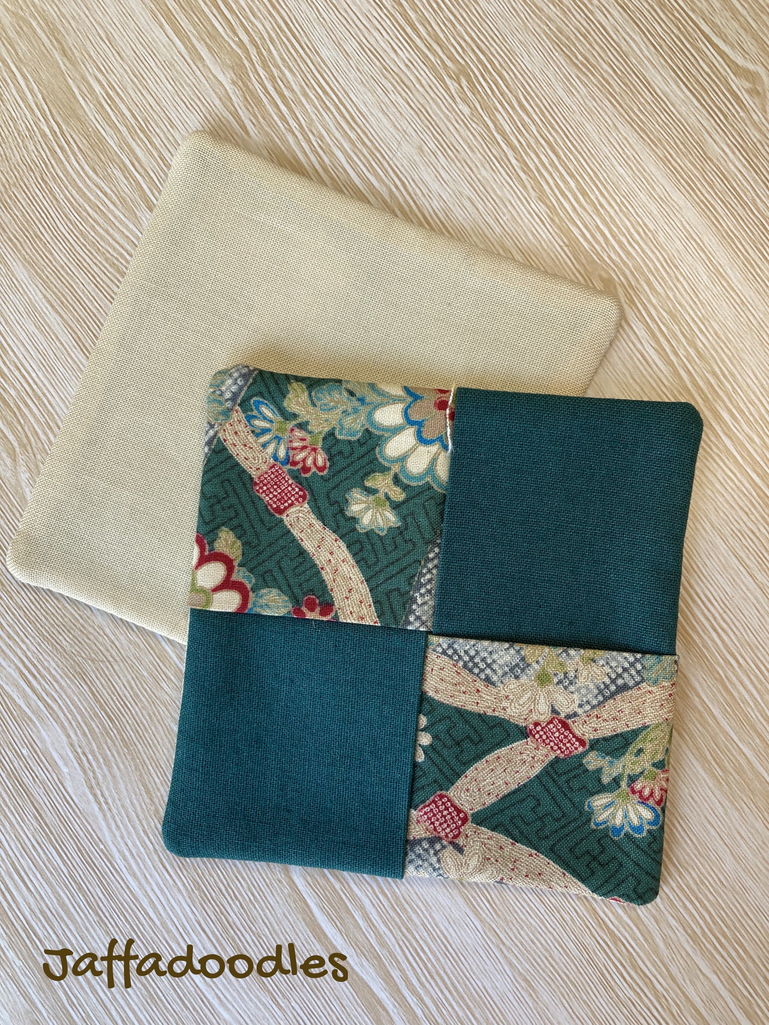 2 Fabric Coasters - Set # 10