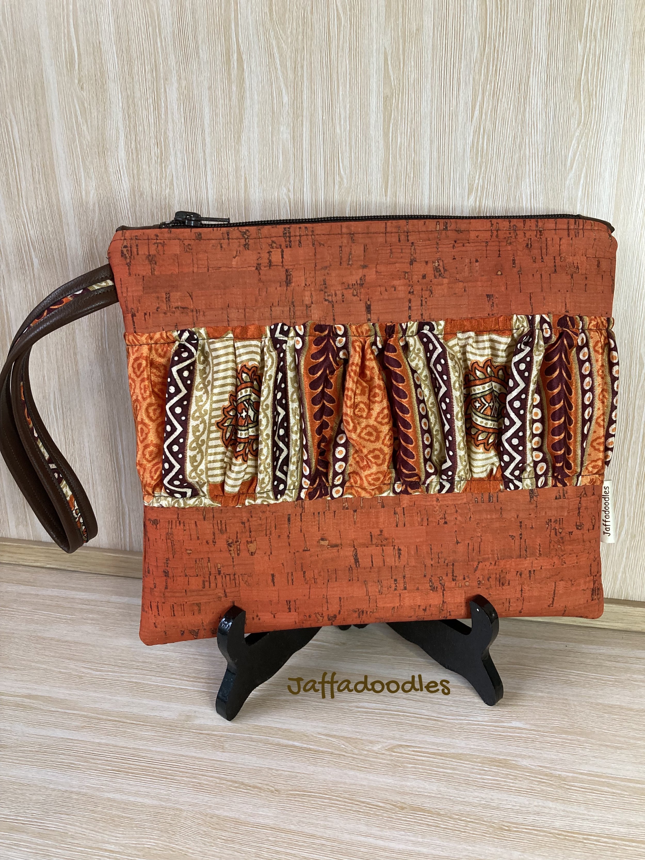 Sari clutch  /  wristlet.
