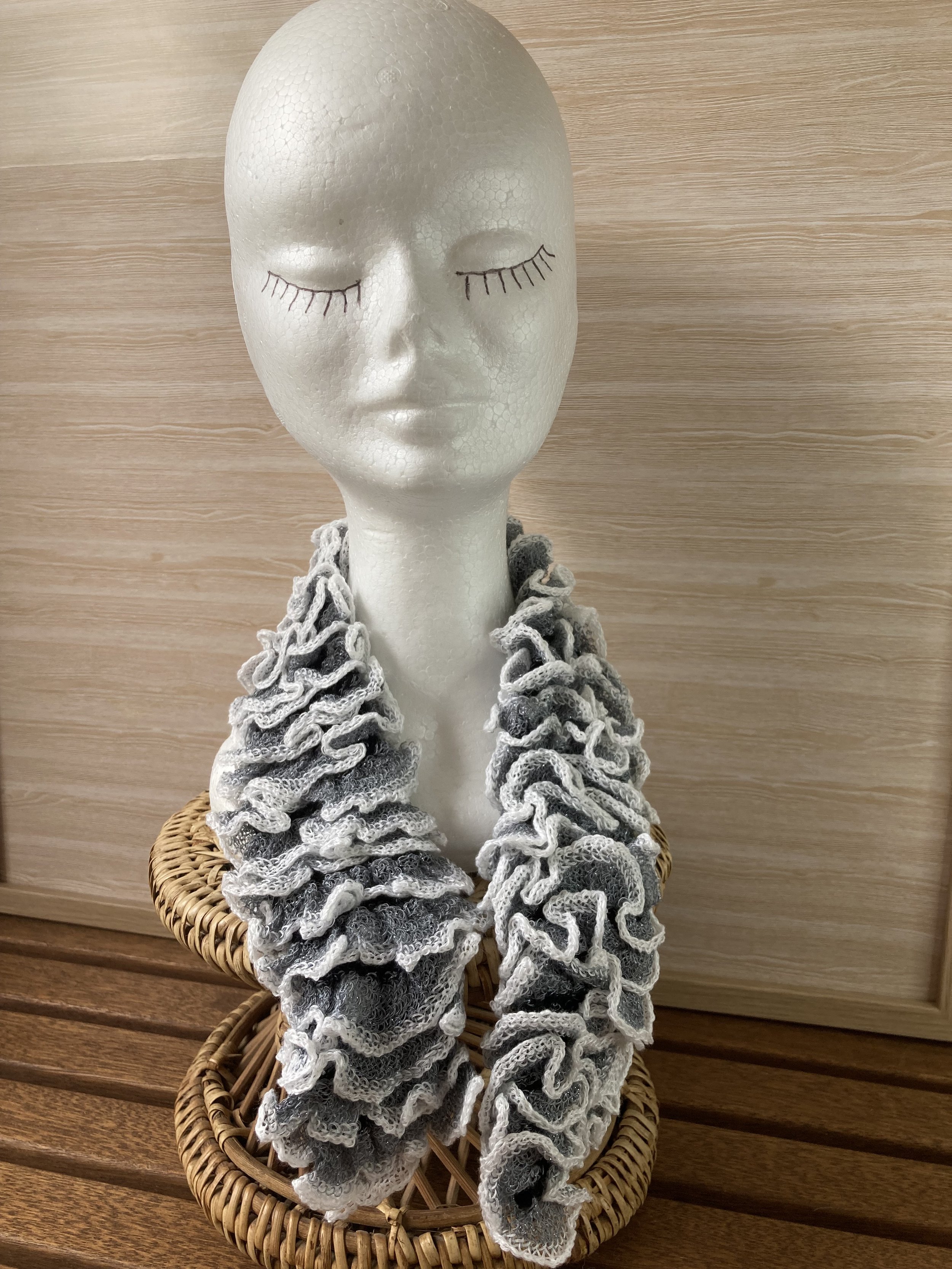 Short grey scarf
