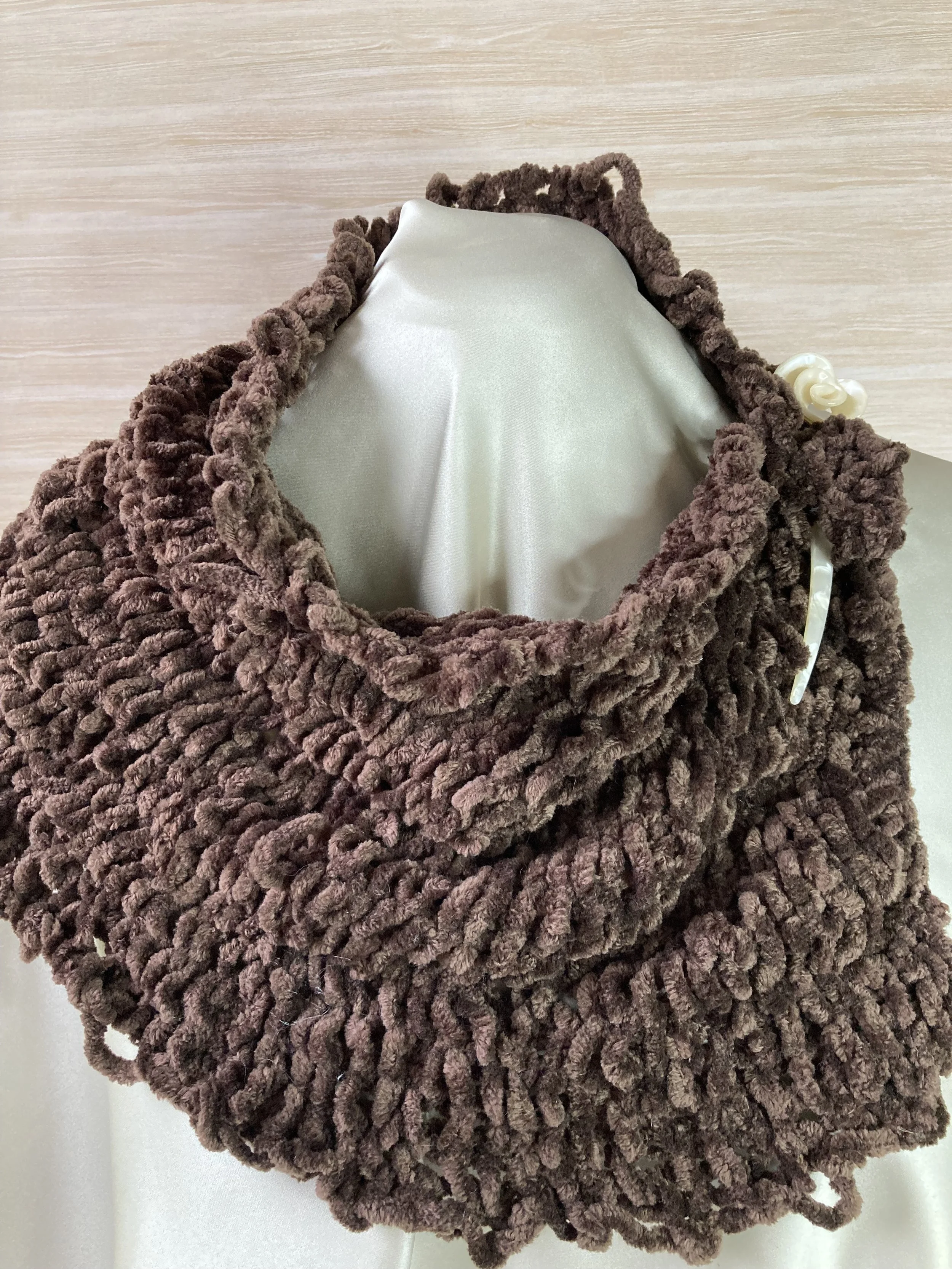 Brown Loopy Scarf