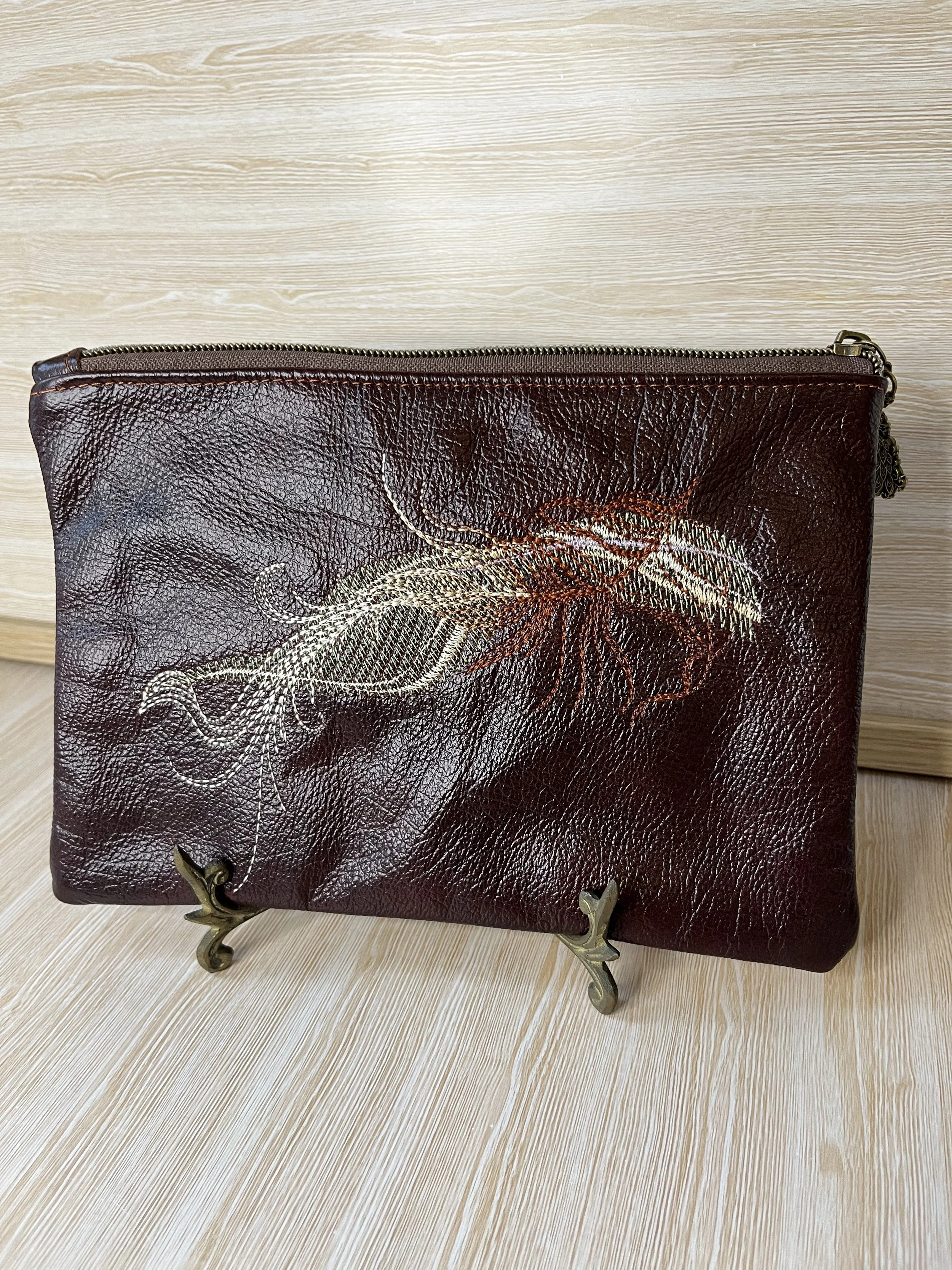 Brown Leather Pouch.
