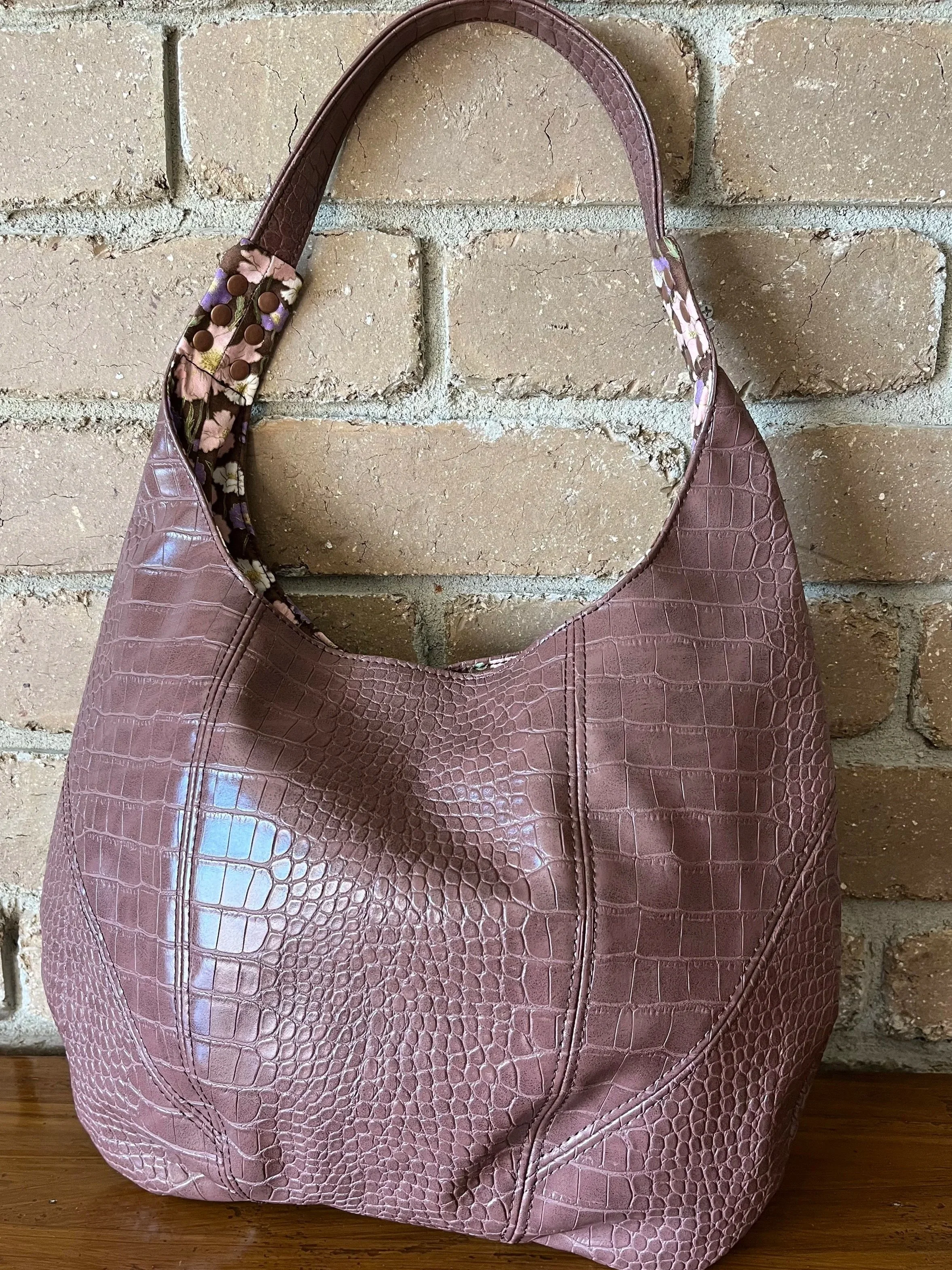 Faux leather Slouch  Bag