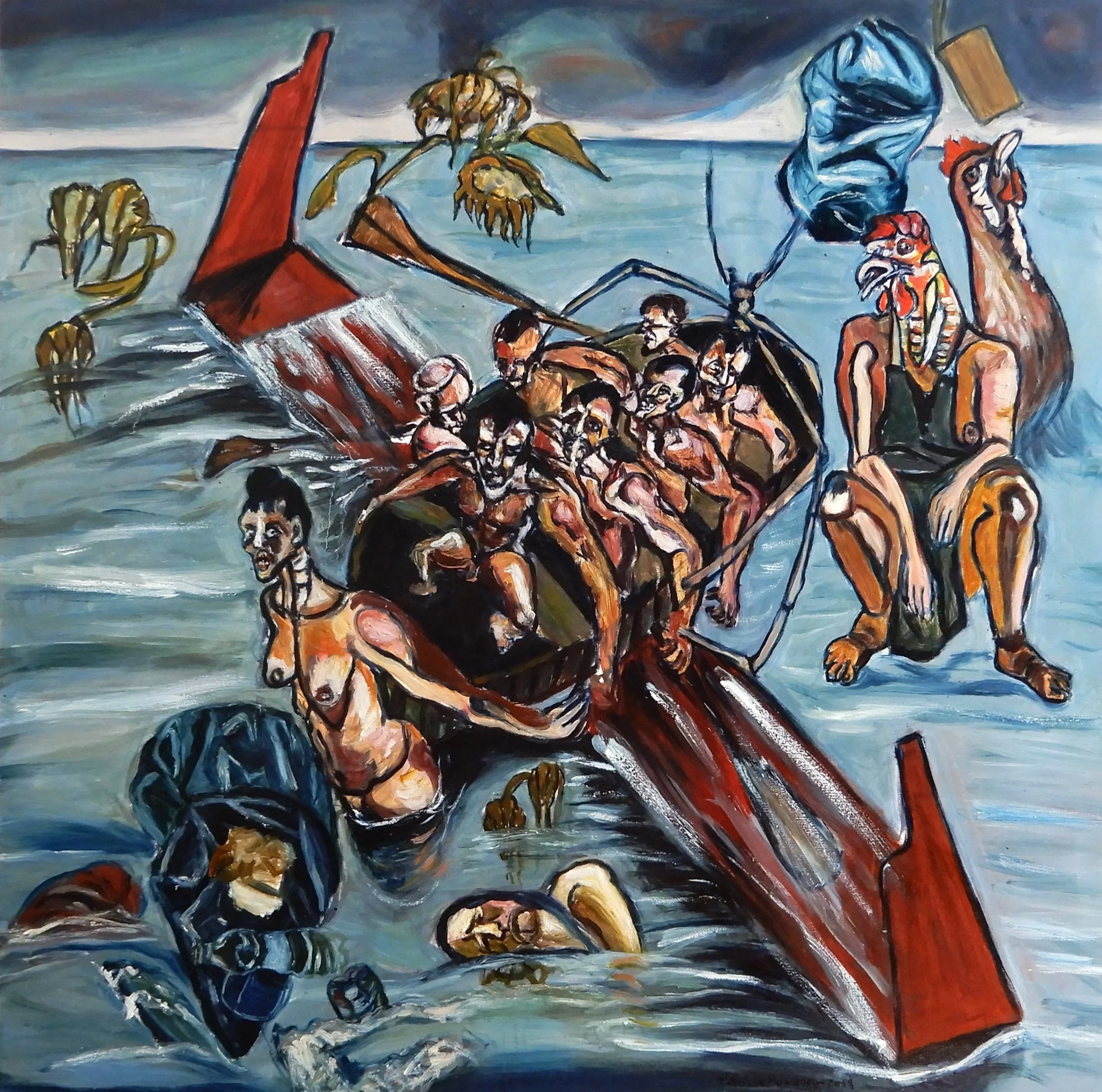 Gegen Wind und Wetter
Öl auf Leinwand,
2019