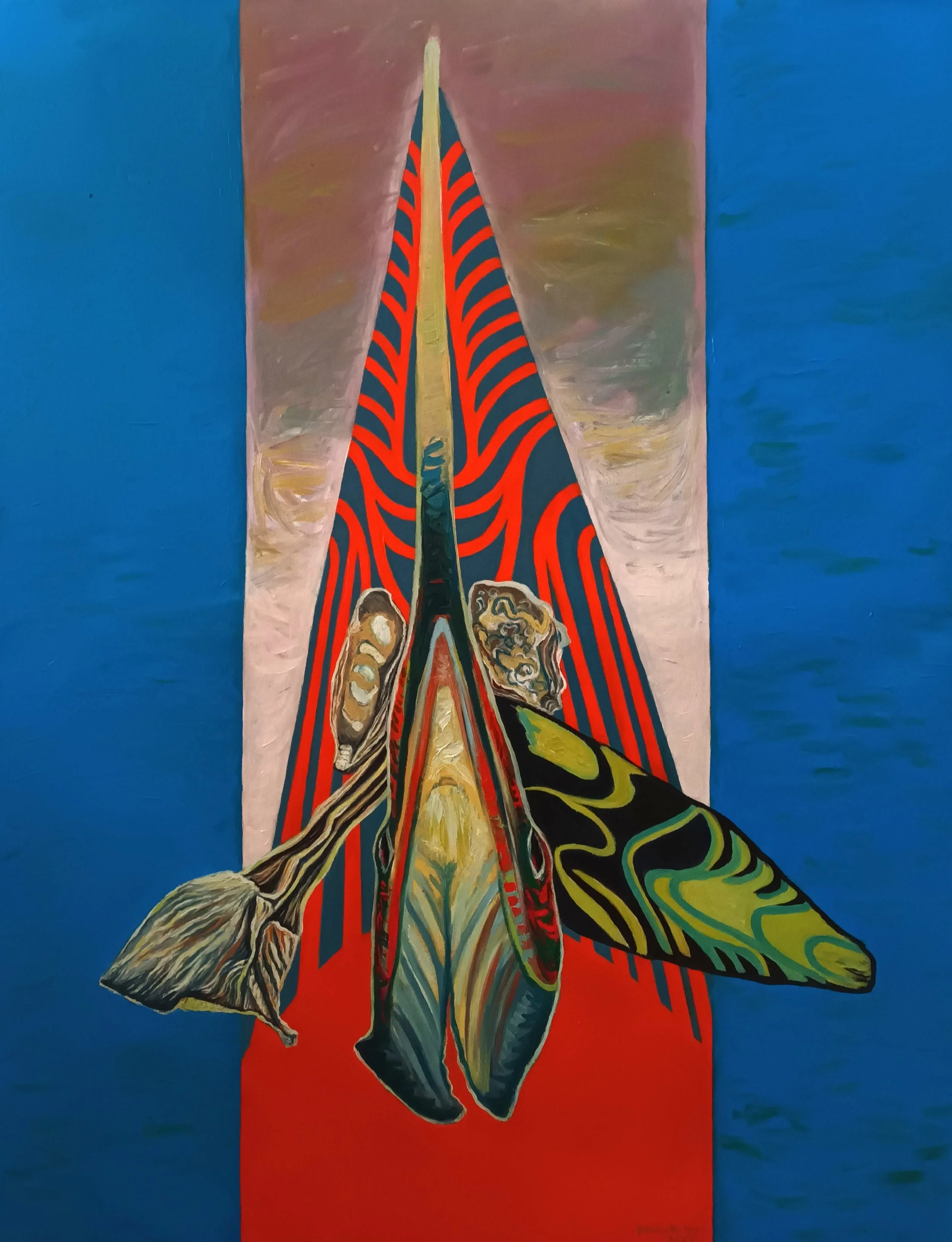 Elementen eines Volkes, 2025/ components of a nation 2025
Öl auf Leinwand/ Oil on Canvas 
135x 105 cm
