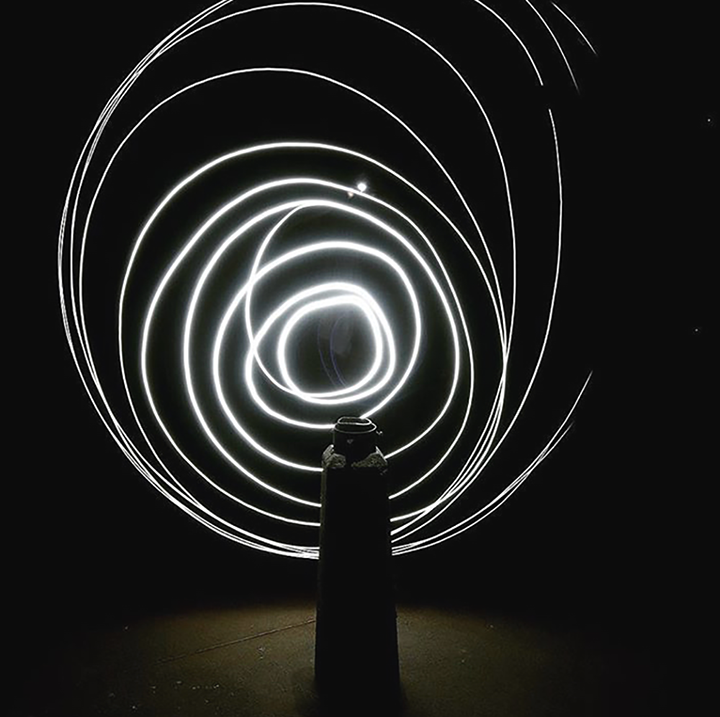 neptun lighthouse, light and found concrete.