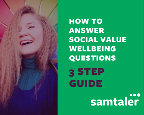 How to answer social value wellbeing questions