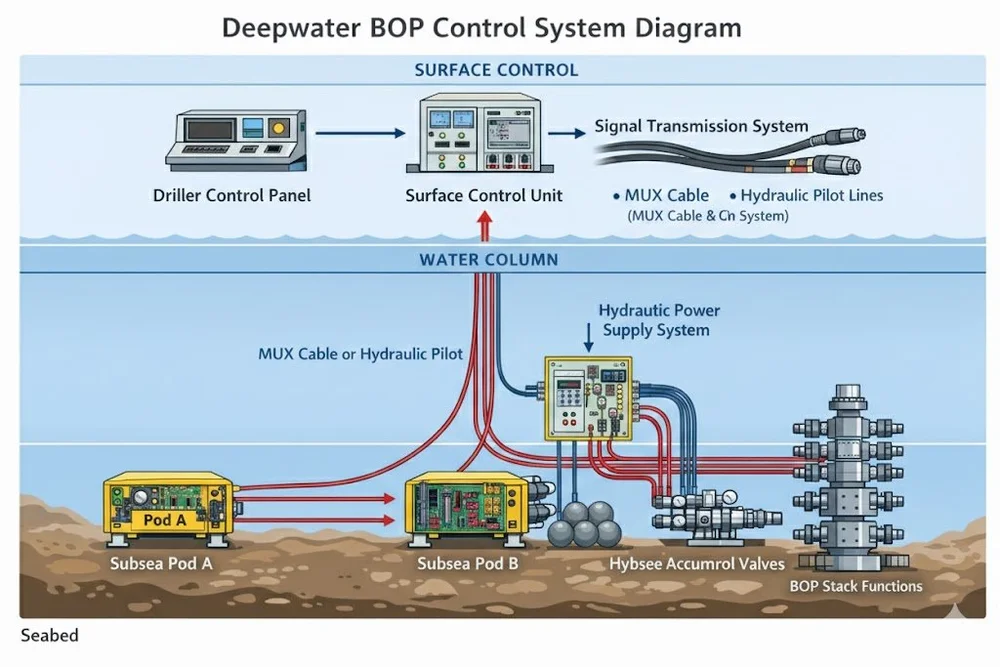 Subsea BOP Control Systems Work in Deepwater drilling - Drillopedia