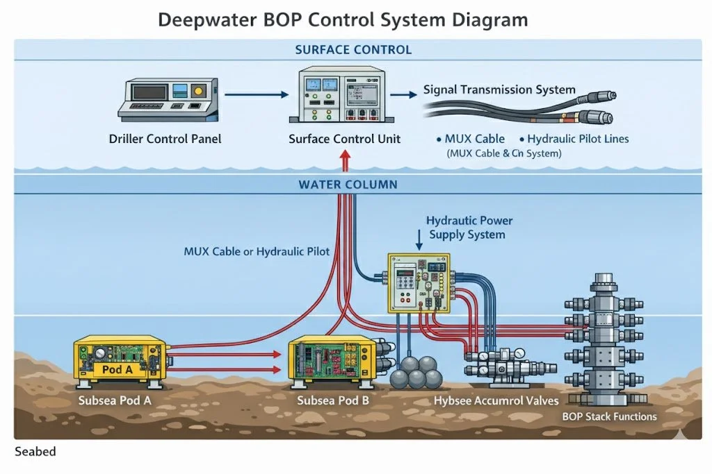 Subsea BOP Control Systems Work in Deepwater drilling - Drillopedia