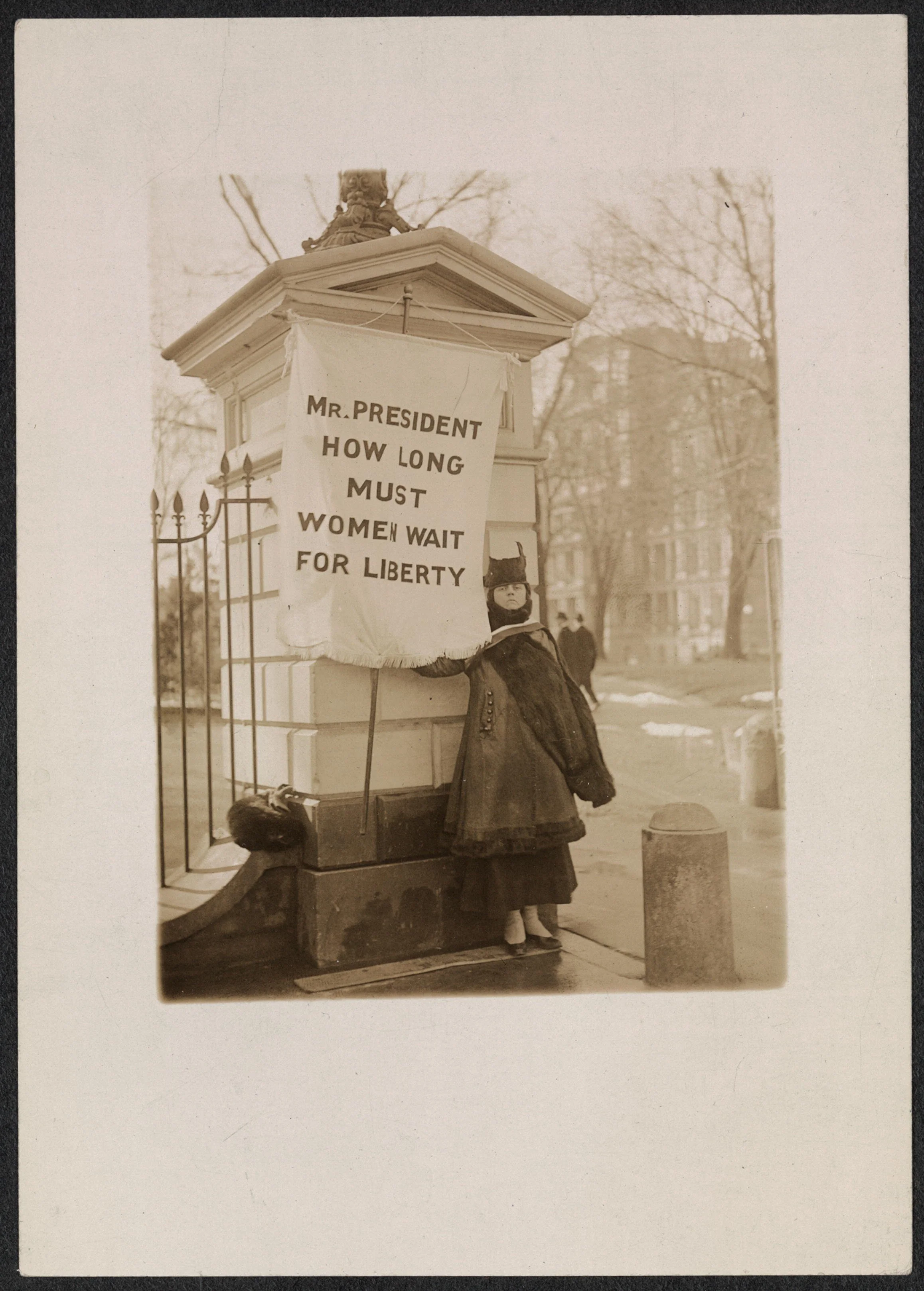 Alison Turnbull Hopkins at the White House on New Jersey Day, January 30, 1917