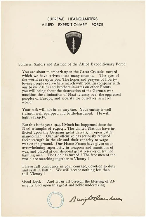 Eisenhower's Order of the Day, 1944