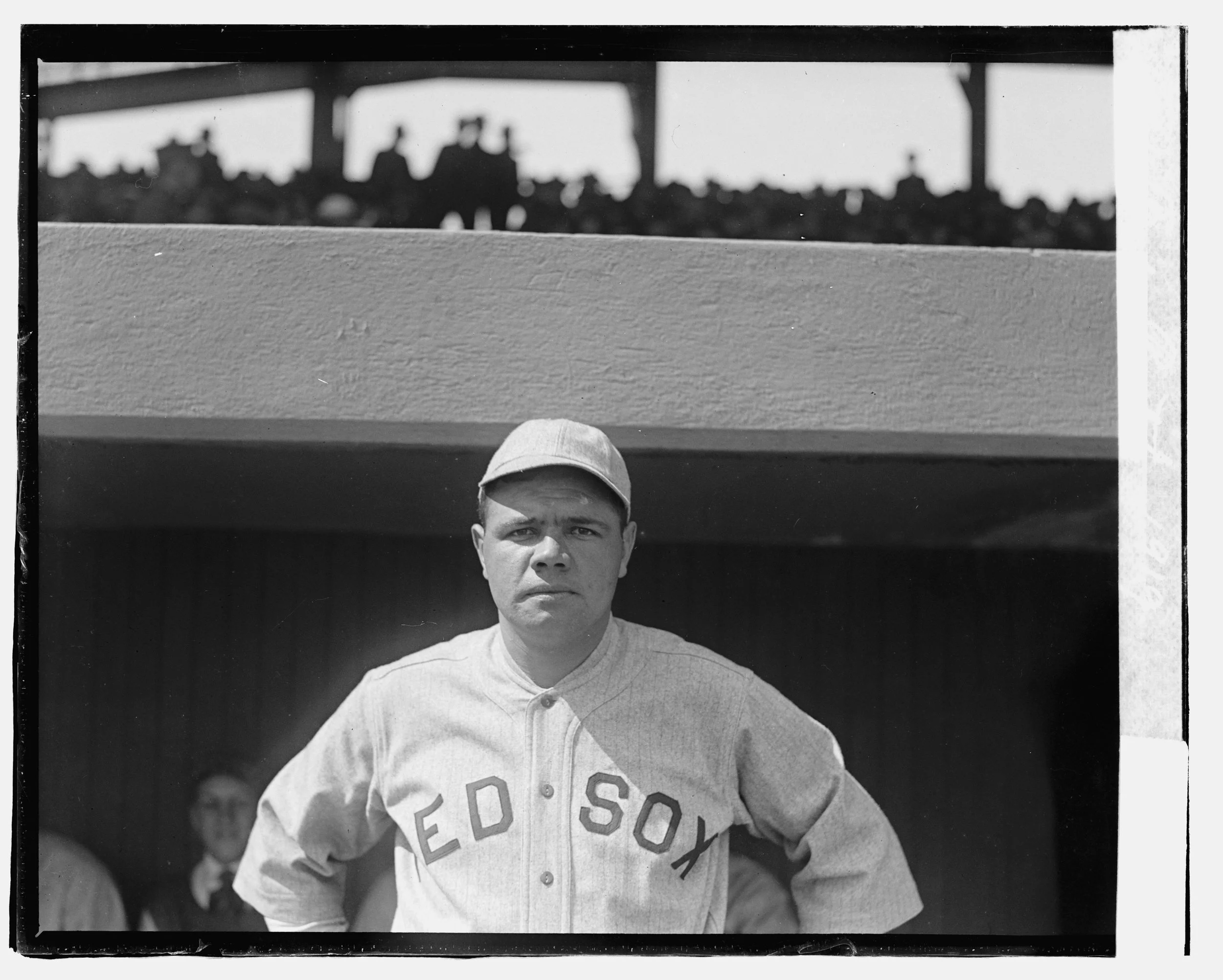 Babe Ruth in 1919, before becoming one of the most famous power hitters in baseball history.