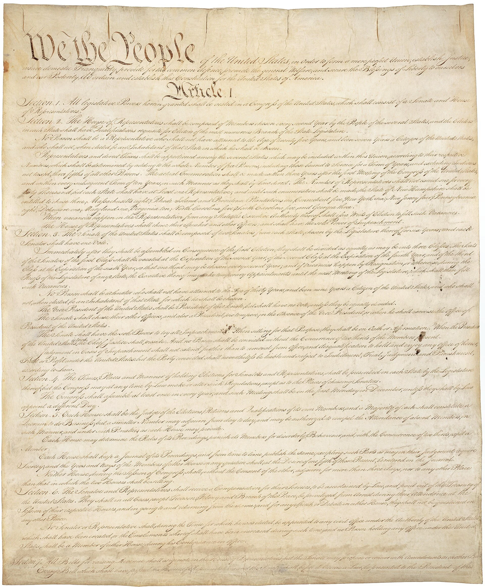 Original document - United States Constitution