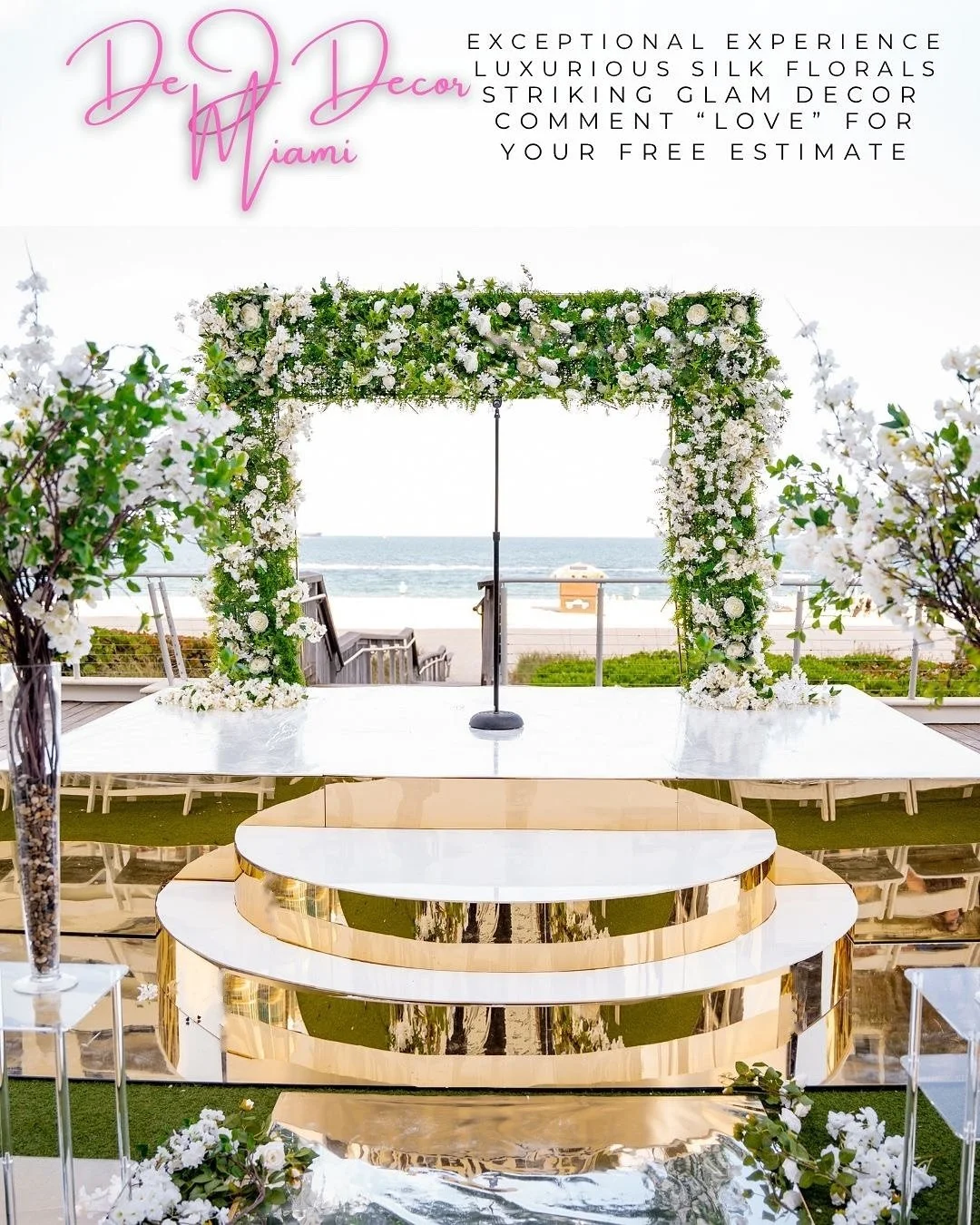 ✨ From Dream to &ldquo;I Do&rdquo; - Every Detail Perfected ✨

Swipe to witness the complete DeJ Decor Miami experience 👉

🌸 Ceremony Magic: Breathtaking ceremony setups with luxurious silk floral arches
💍 Your Moment: Walking down the aisle surro