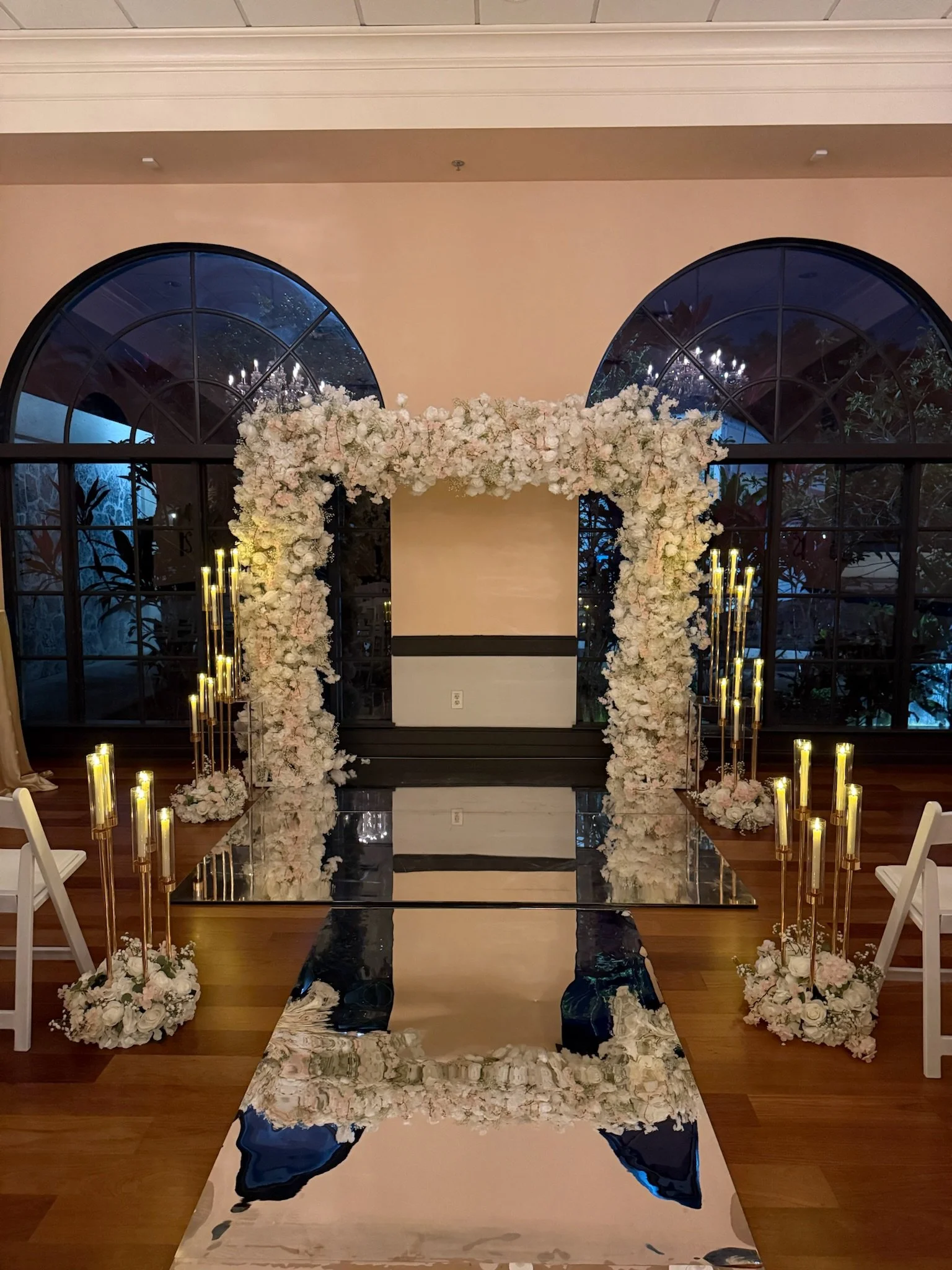 White Floral Arch