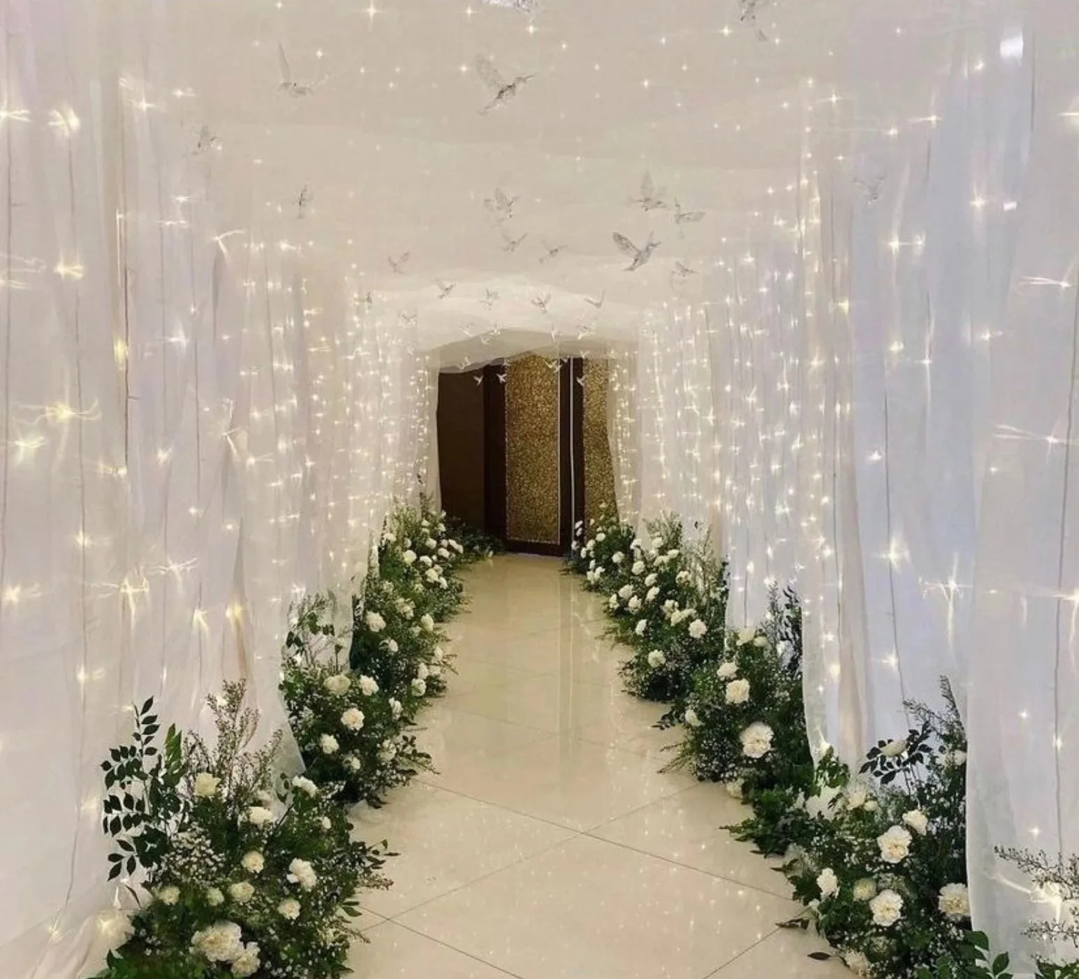 Floral & Drape Tunnel