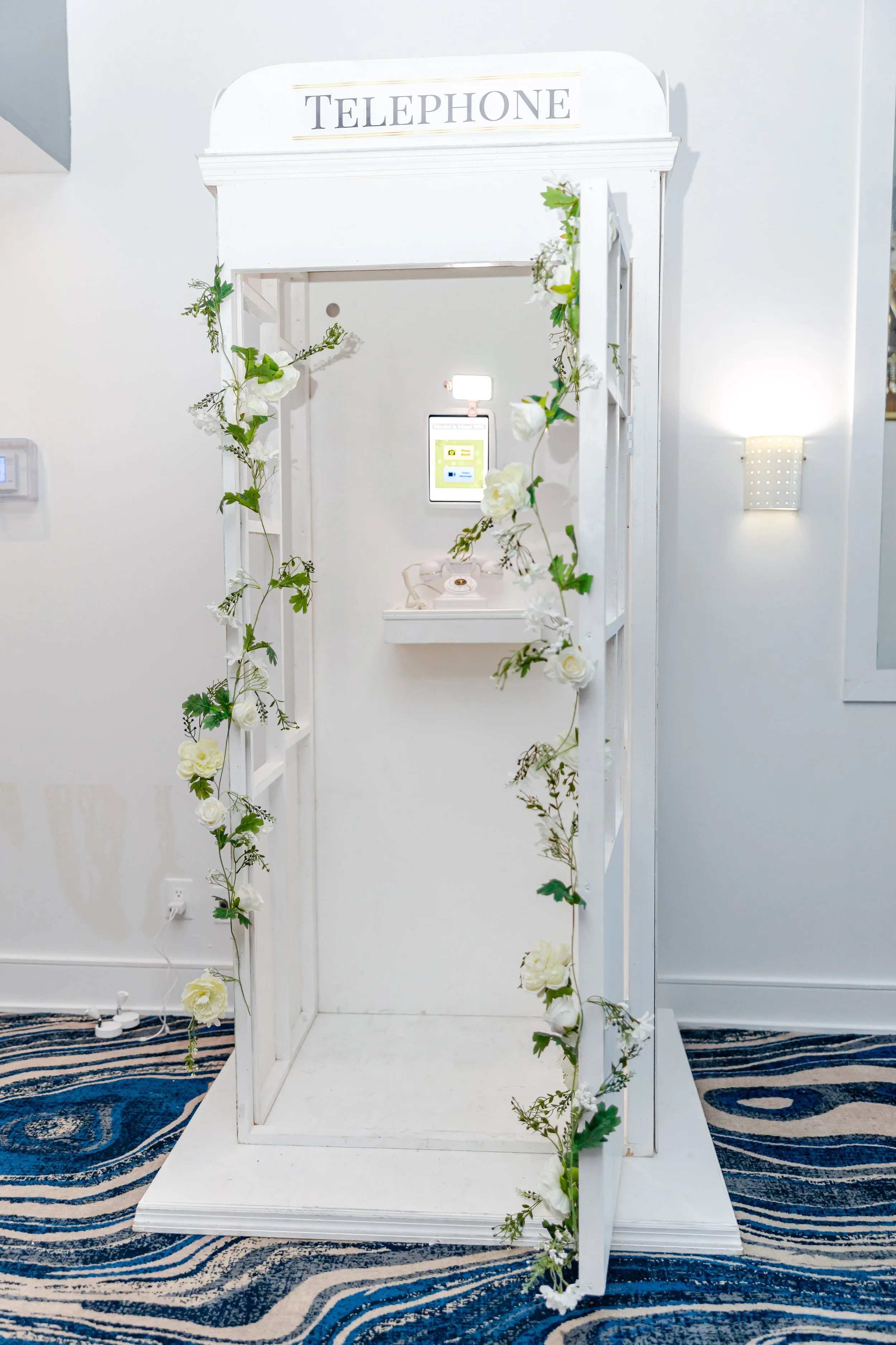 White Telephone Video/Audio Booth