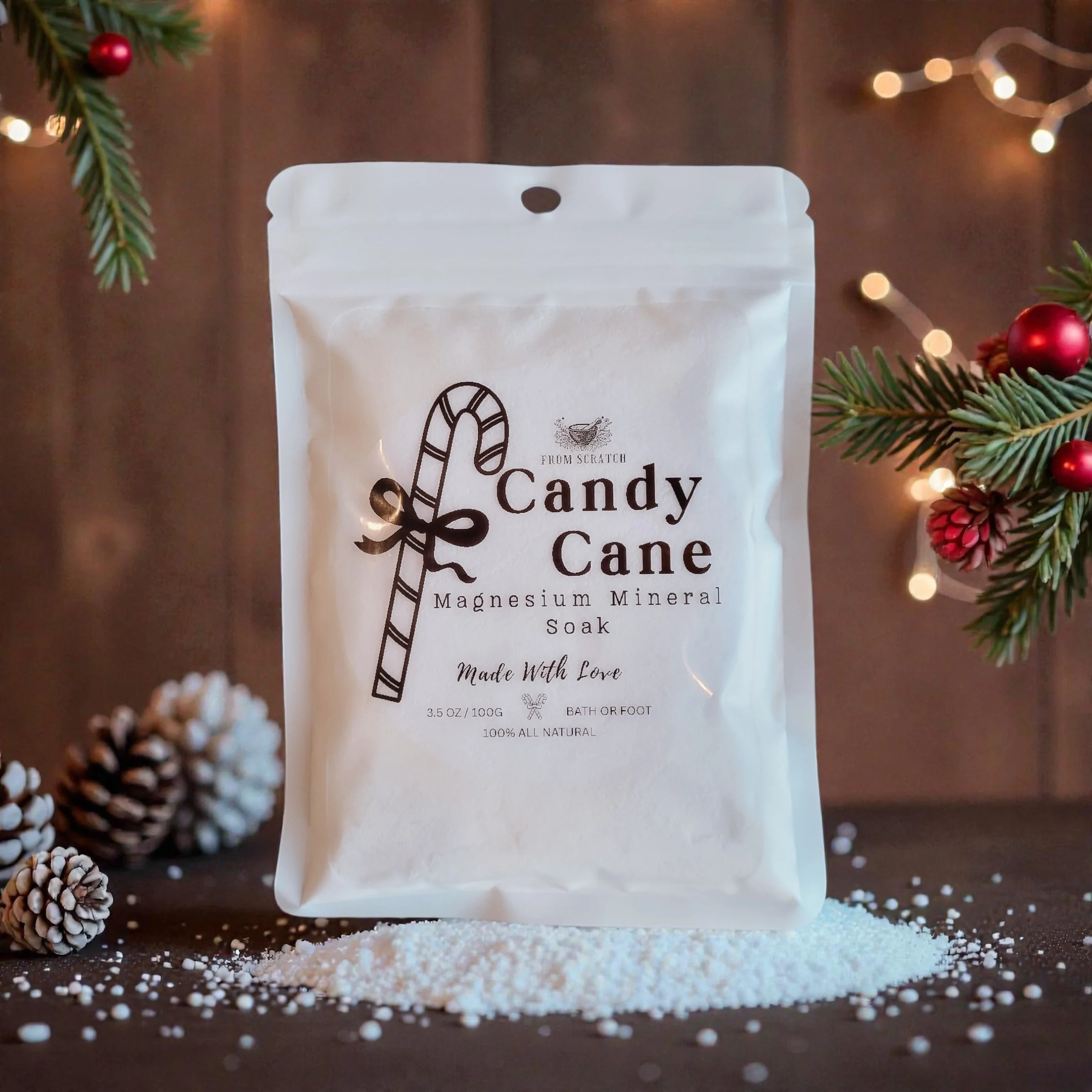 Candy Cane Magnesium Soak 3.5 oz
