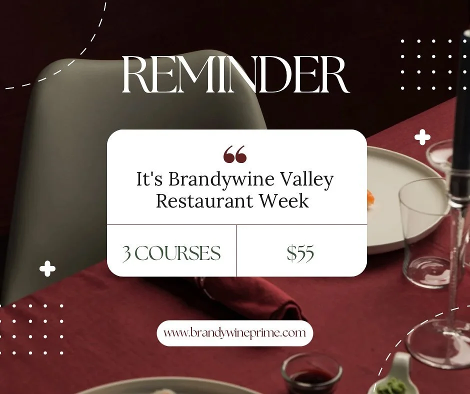 Now through Sunday!!! 3 courses for $55 (plus bevs, tax &amp; tip) Make your reservation!!