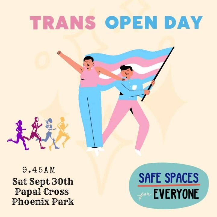 💙💗🤍 As part of Sports Fest week we are hosting our first Trans Open Day/Trans Open Day next Saturday September 30th at 9.45am at The Papal Cross 💙💗🤍

At our trans and non binary open day, you'll have the chance to meet our committee and some of