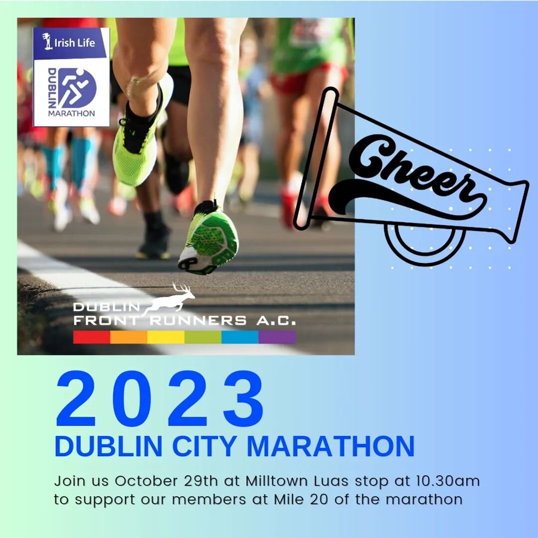 The countdown is on!⏳️ Only one week to go to @dublinmarathon 💙 We have 25 members taking part this year and can't wait to cheer them on.

So bring your CHEER and bring your QUEER📣🏳️&zwj;🌈🏳️&zwj;⚧️

We were delighted and privileged to have consu