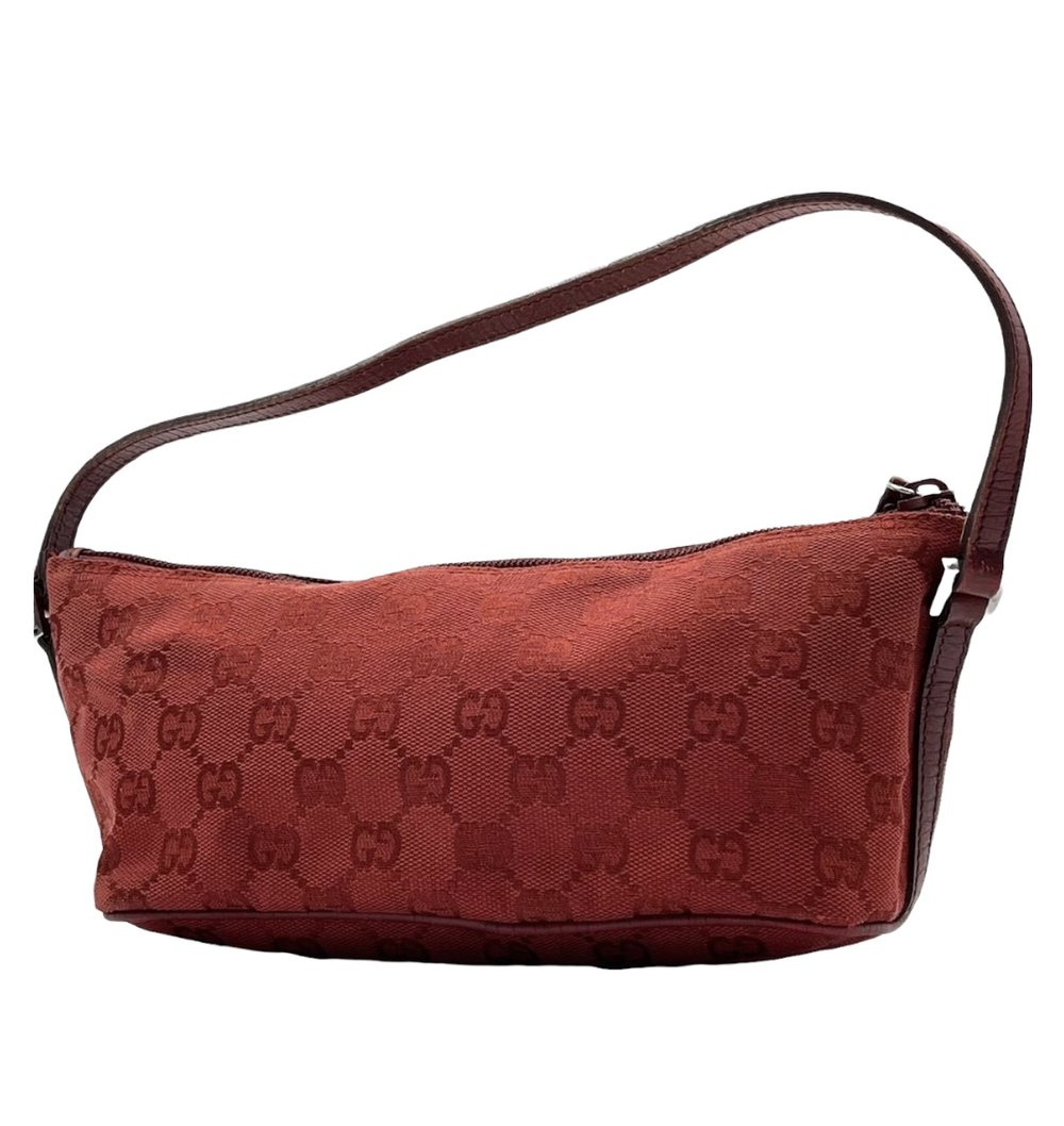 Gucci Pre-Owned GG Canvas Boat bag, Red
