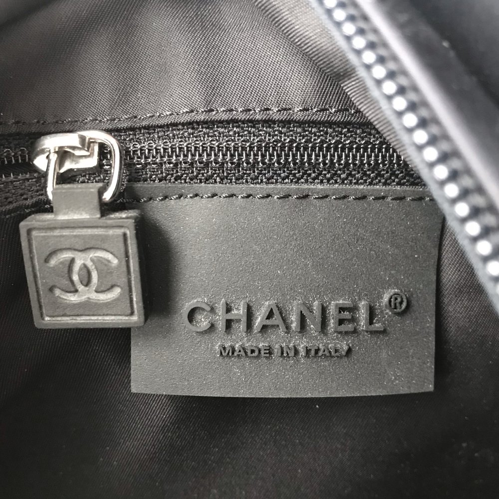 CHANEL Nylon Sports Large Duffle Bag in Navy Blue