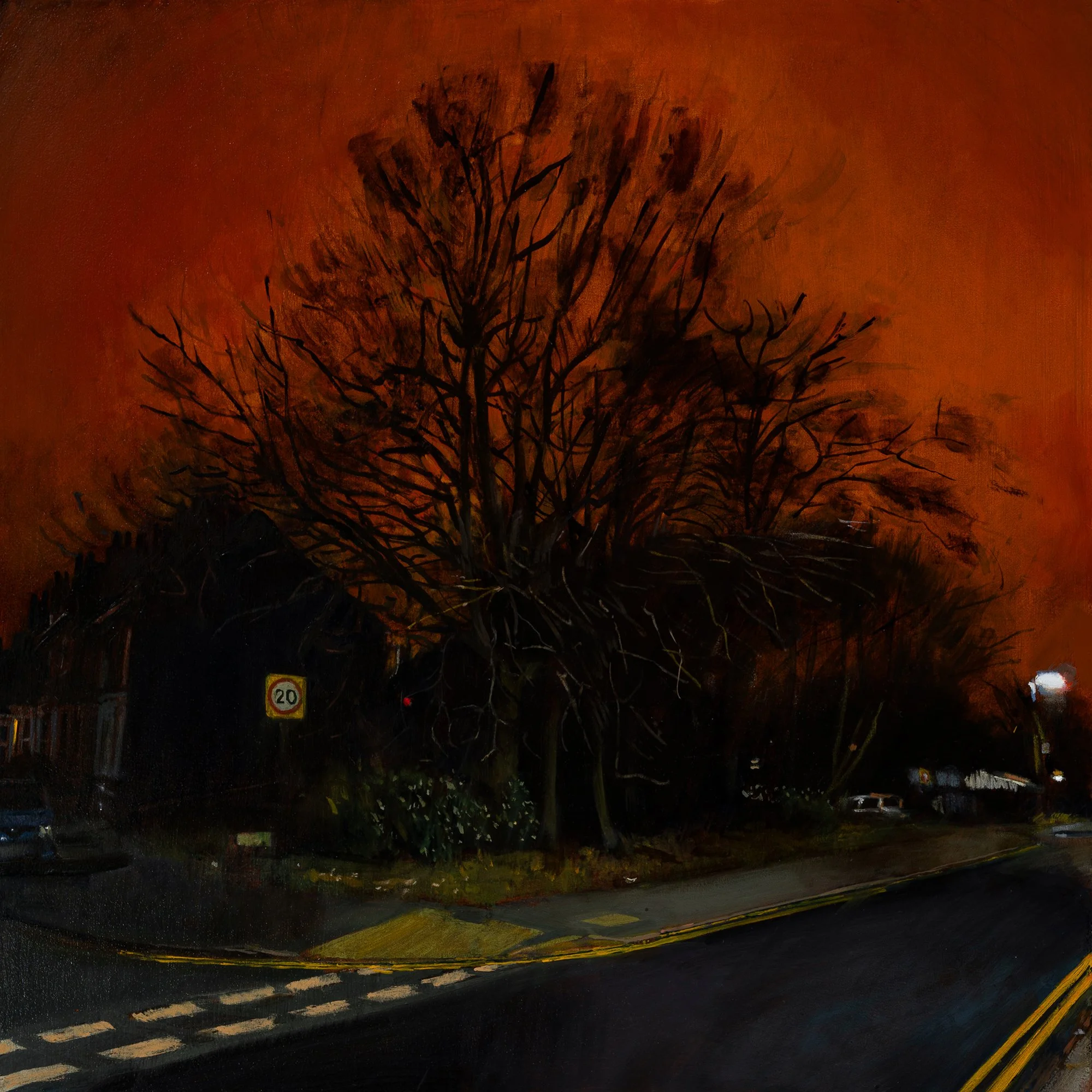 03 Painting of the Day #PaintBritain,  'Amber Glow - Crossroads III', 2025, Andy Cropper.jpg