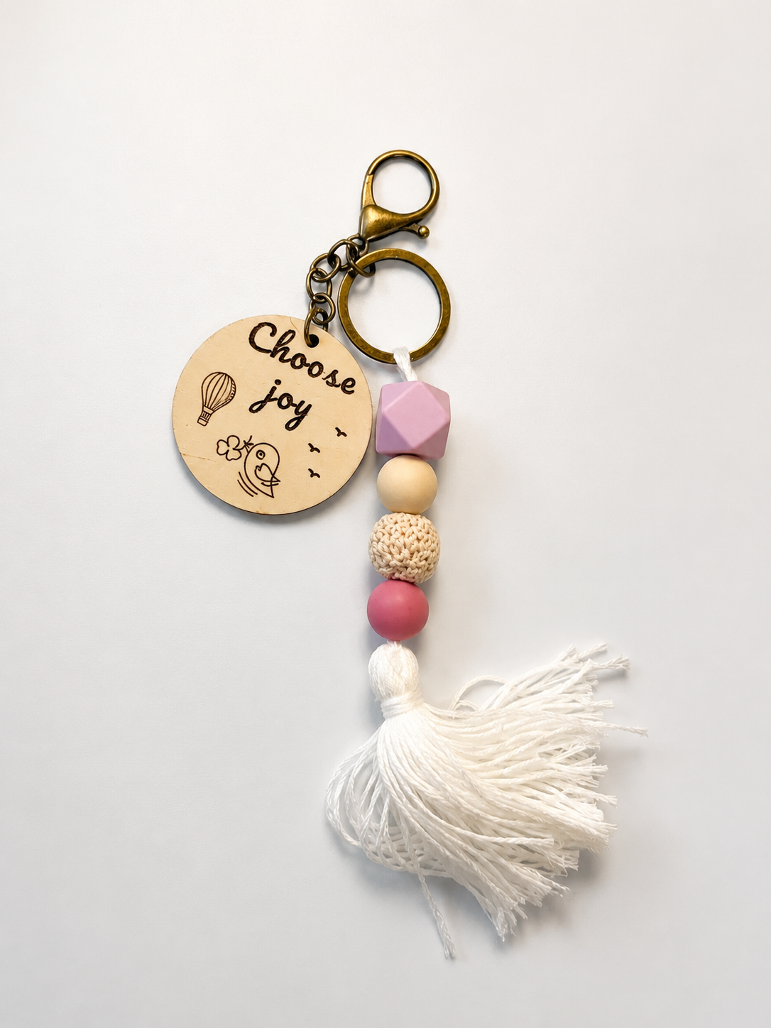 Affirmation -Choose Joy key chain