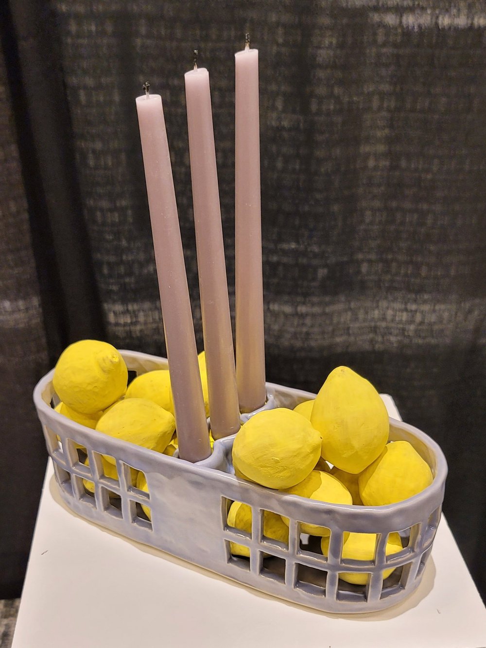 Lemon Basket Candelabra, Kari Woolsey