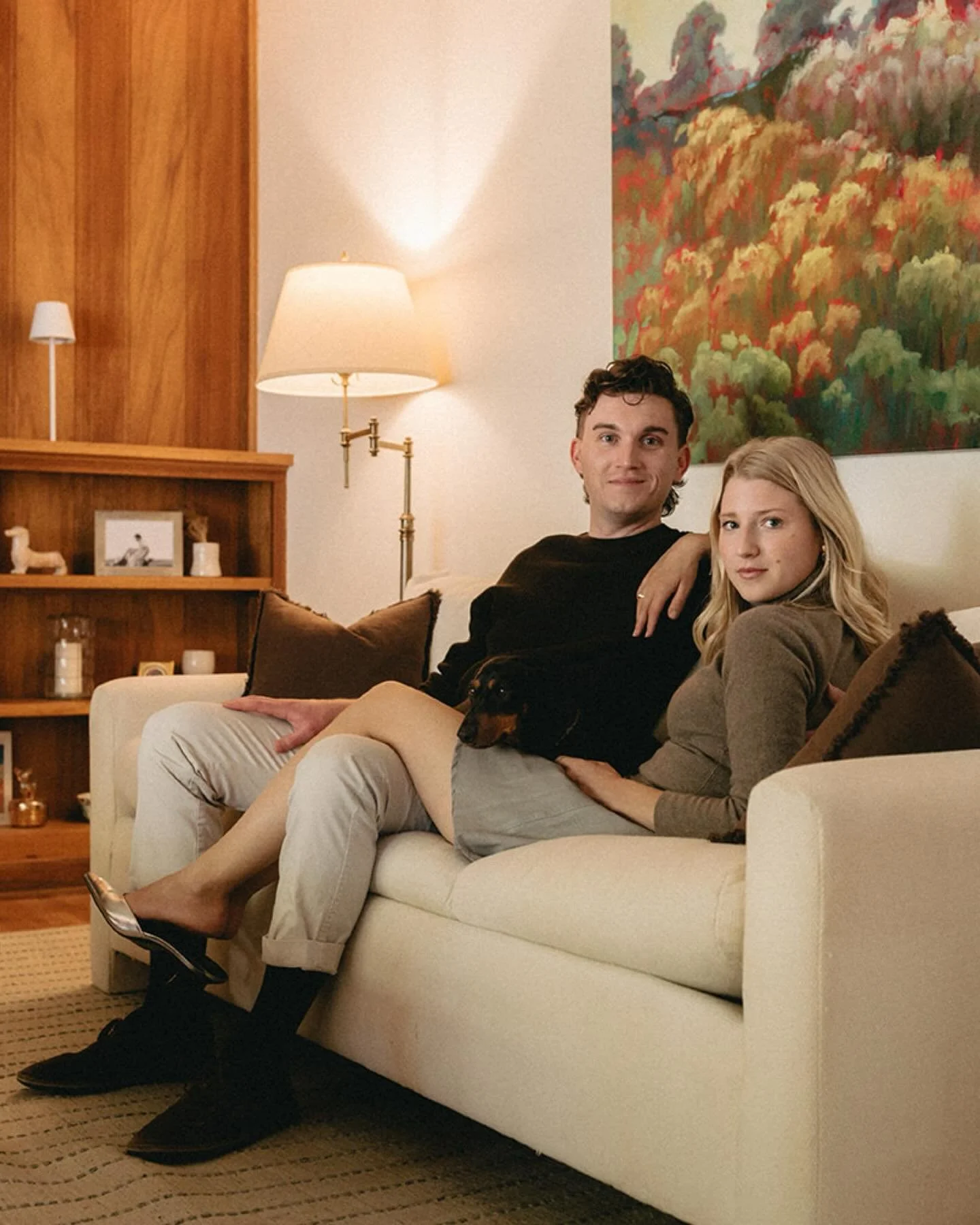 Erika &amp; Nick&rsquo;s @archdigest style anniversary session 🧡 this is one I&rsquo;ll forever be obsessed with!

P.S. see how many times you can spot Duke 🐾