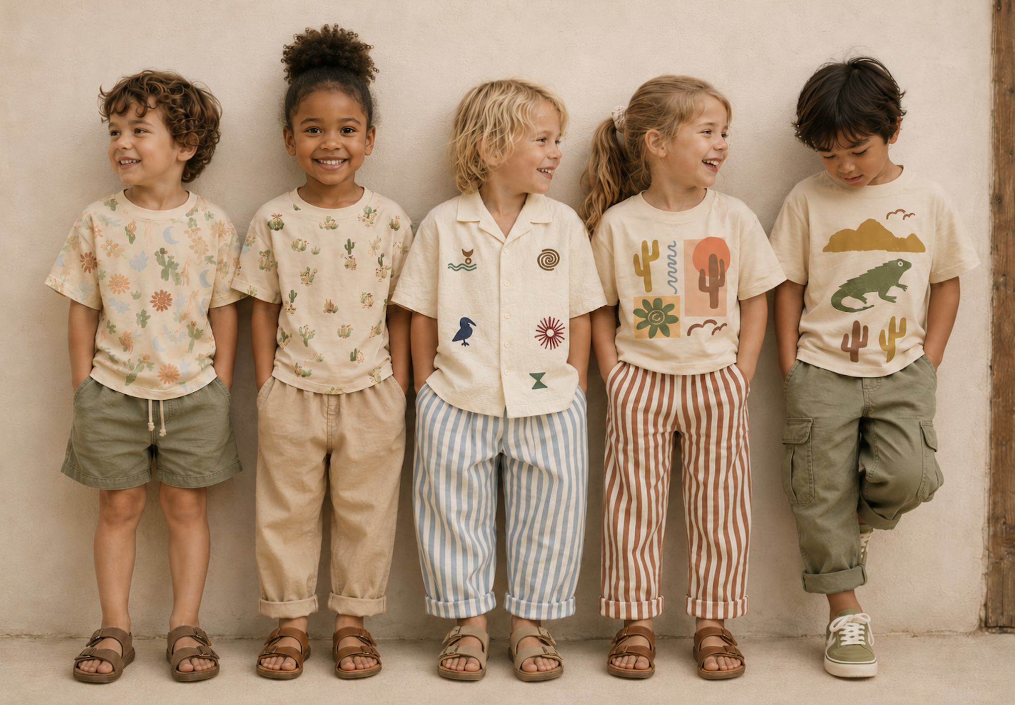 Target - Kids Graphic Design for Apparel. Original graphics on AI generated models