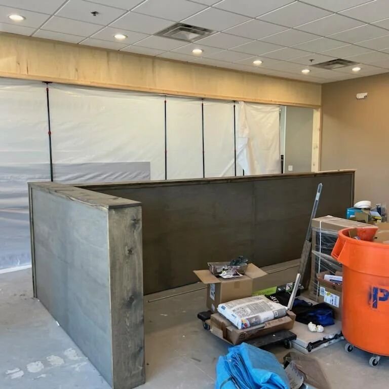 Here's a great project with the Green Beans Coffee team in Bellevue...we are working to open they're lobby in the next few weeks!
