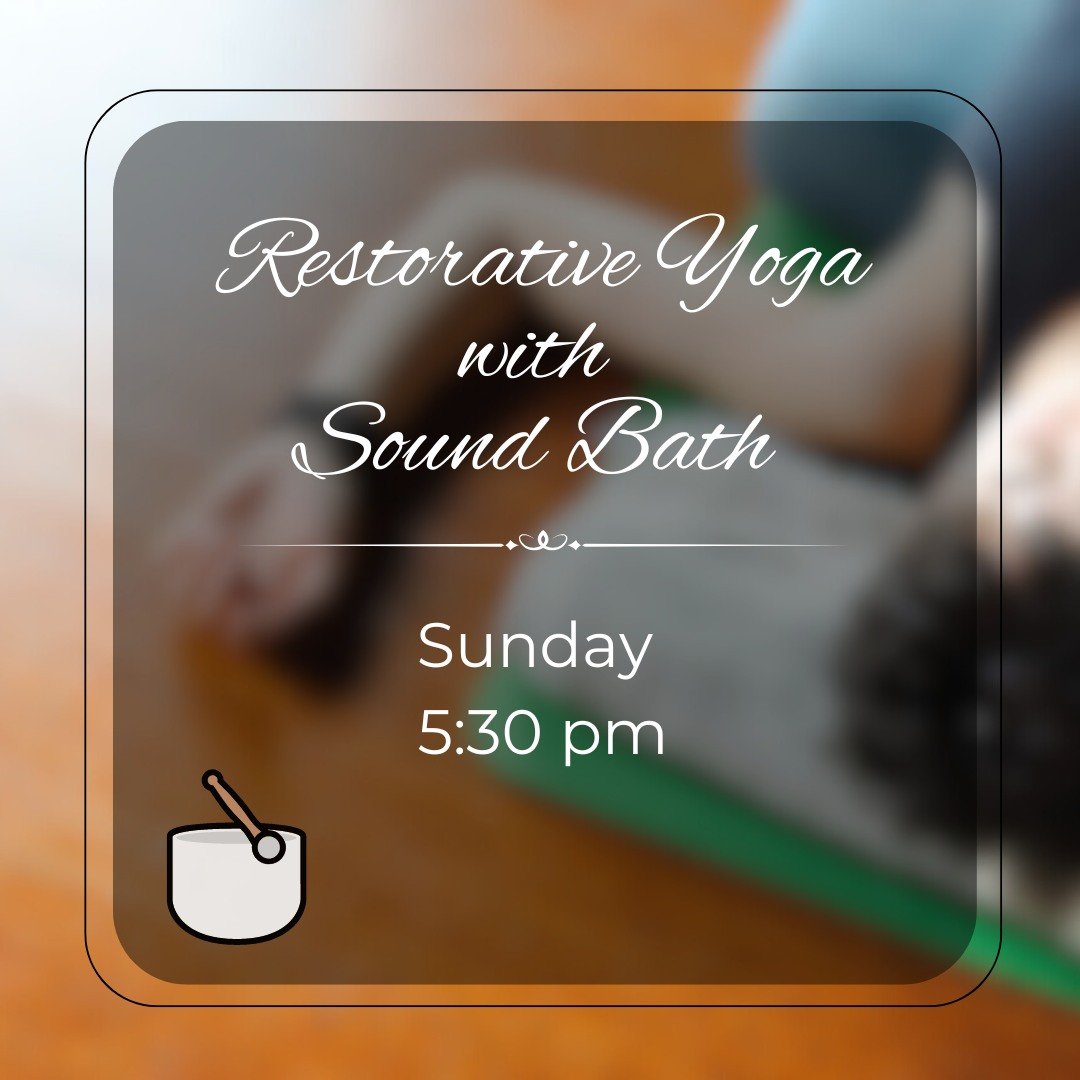 Once a month, Ginger brings the resonance of Sound Bath to her Restorative Yoga class.
Join Ginger on Sunday for a relaxing session to close out the weekend, and prepare for a good night's rest.
Book your spot now: https://studiobookingonline.com/mag