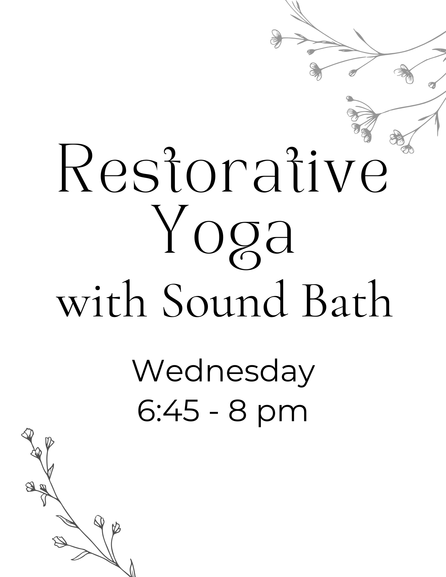 Restorative Yoga with Sound Bath