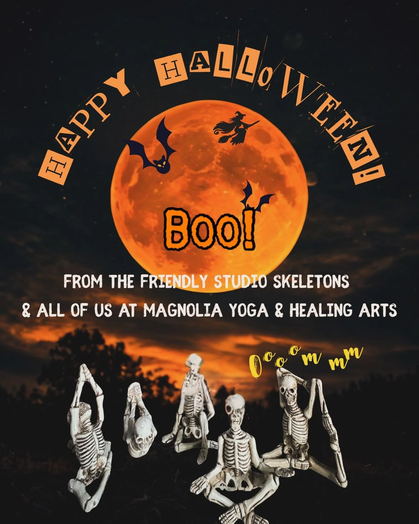 👻Have a spooky and scary Halloween!🎃 
Join Yuko for Slow Flow at 9:30 am, Chair Yoga at 11 am or Hatha II with Lauren at noon!
https://studiobookingonline.com/magnoliayogaandhealingarts/classes.html
👉🔗bio
.
.
#seattleyogastudio #magnoliavillage #