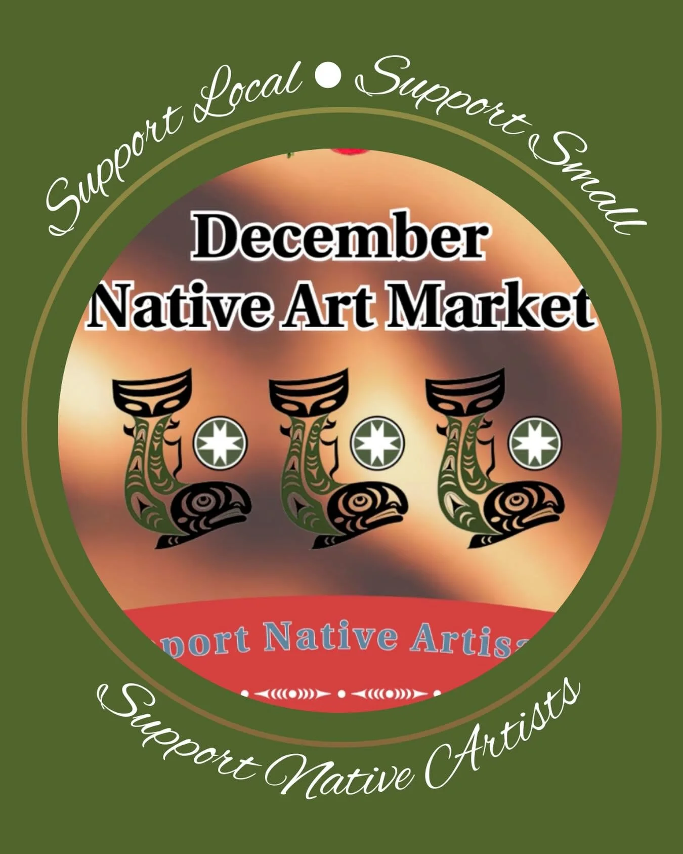 Show your love for all things local! We are continuing on the theme of Brahmacharya, mindful consumption, and spotlighting Native Art Market, which takes place this weekend at the Daybreak Star Indian Cultural Center in Discovery Park. 
The market fe