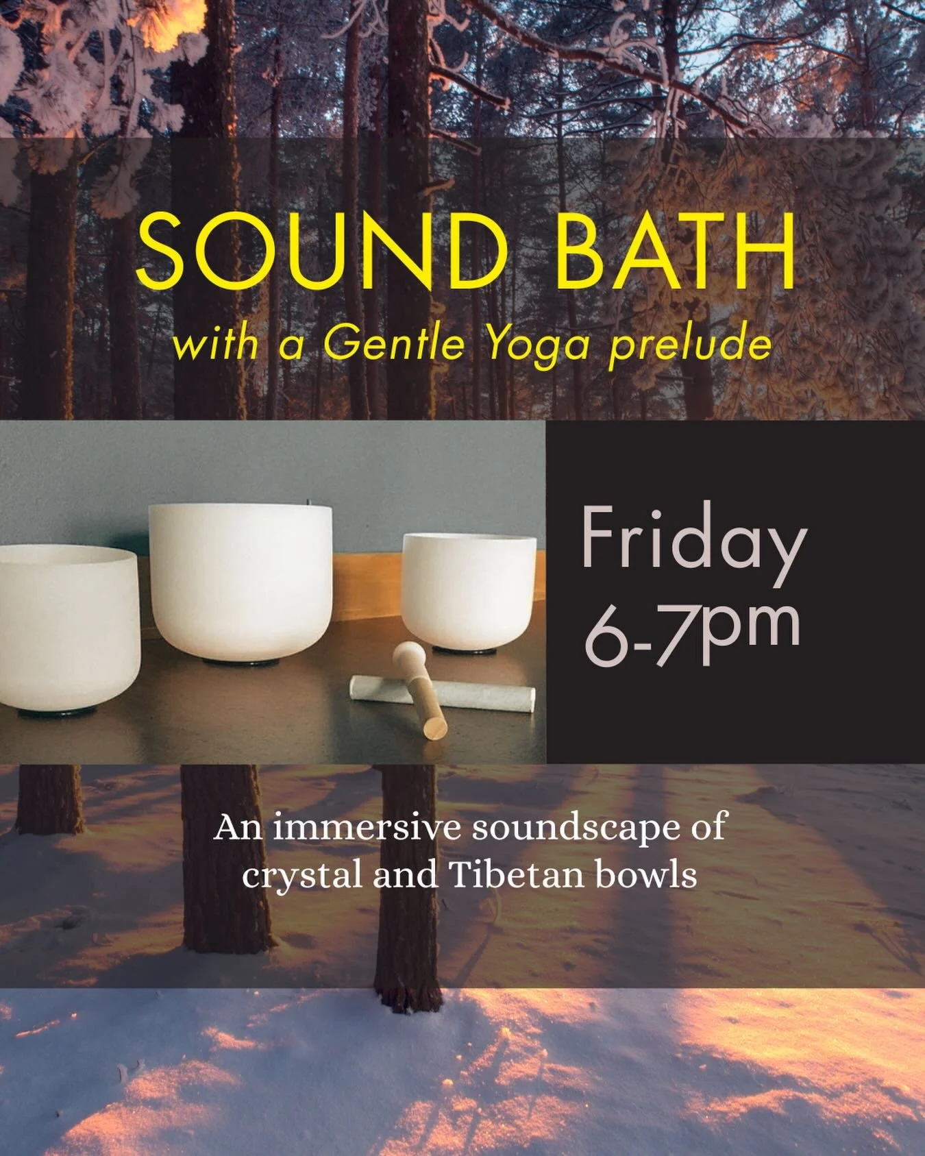This Friday: book your spot for Sound Bath, following a light and gentle yoga practice to warm up. We all need a little downtime.
👉🔗bio
.
.
.
#fridaypopup #fridaynightsoundbath #nervoussystemreset #healing #morethanasana