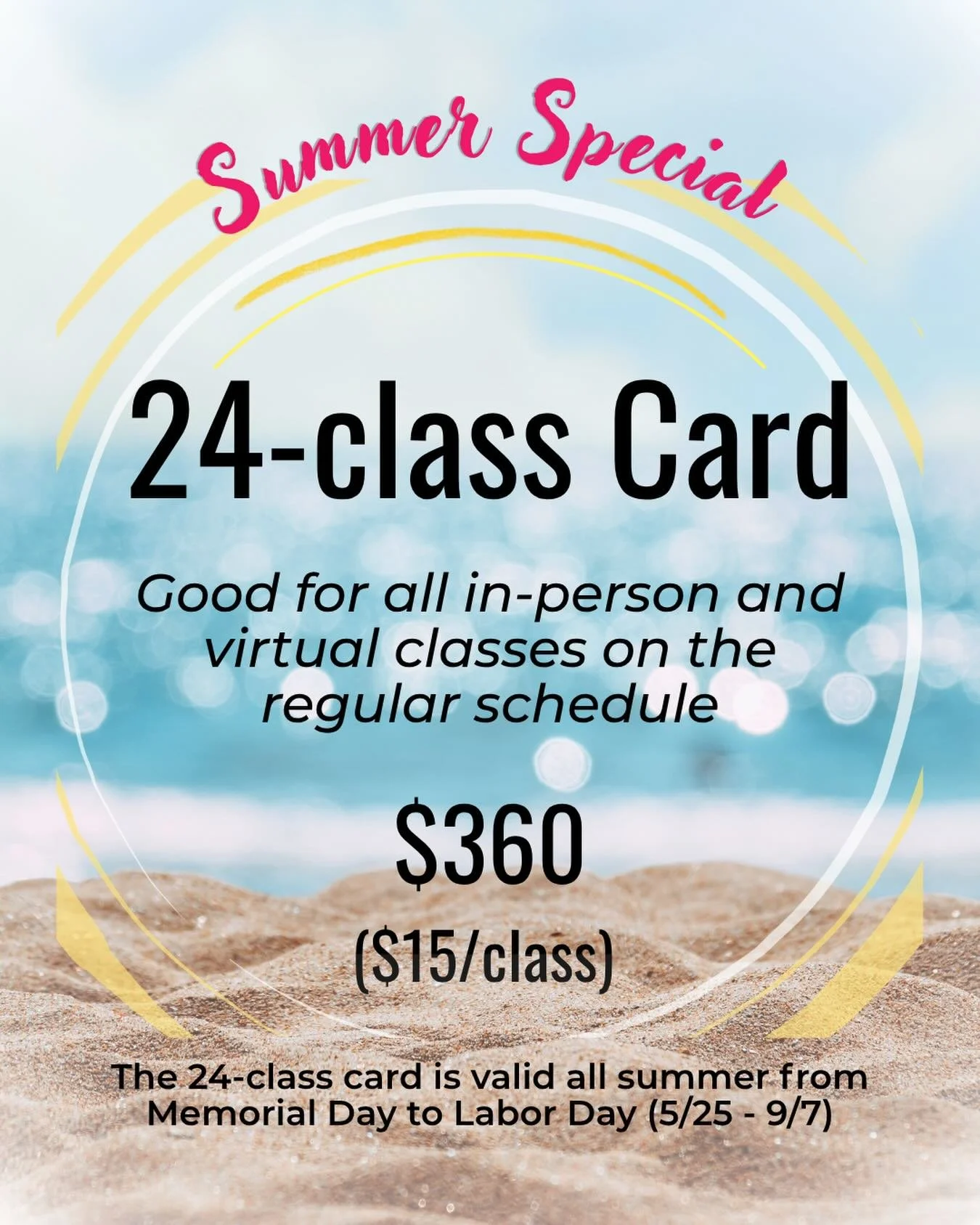 Yoga all summer long! For $15 a class🎈
Our summer package of 24 classes (in person and virtual) is now available on our booking site.
(The package can be used from May 25, and is valid through Sep 7)
Buy: https://www.studiobookingonline.com/magnolia