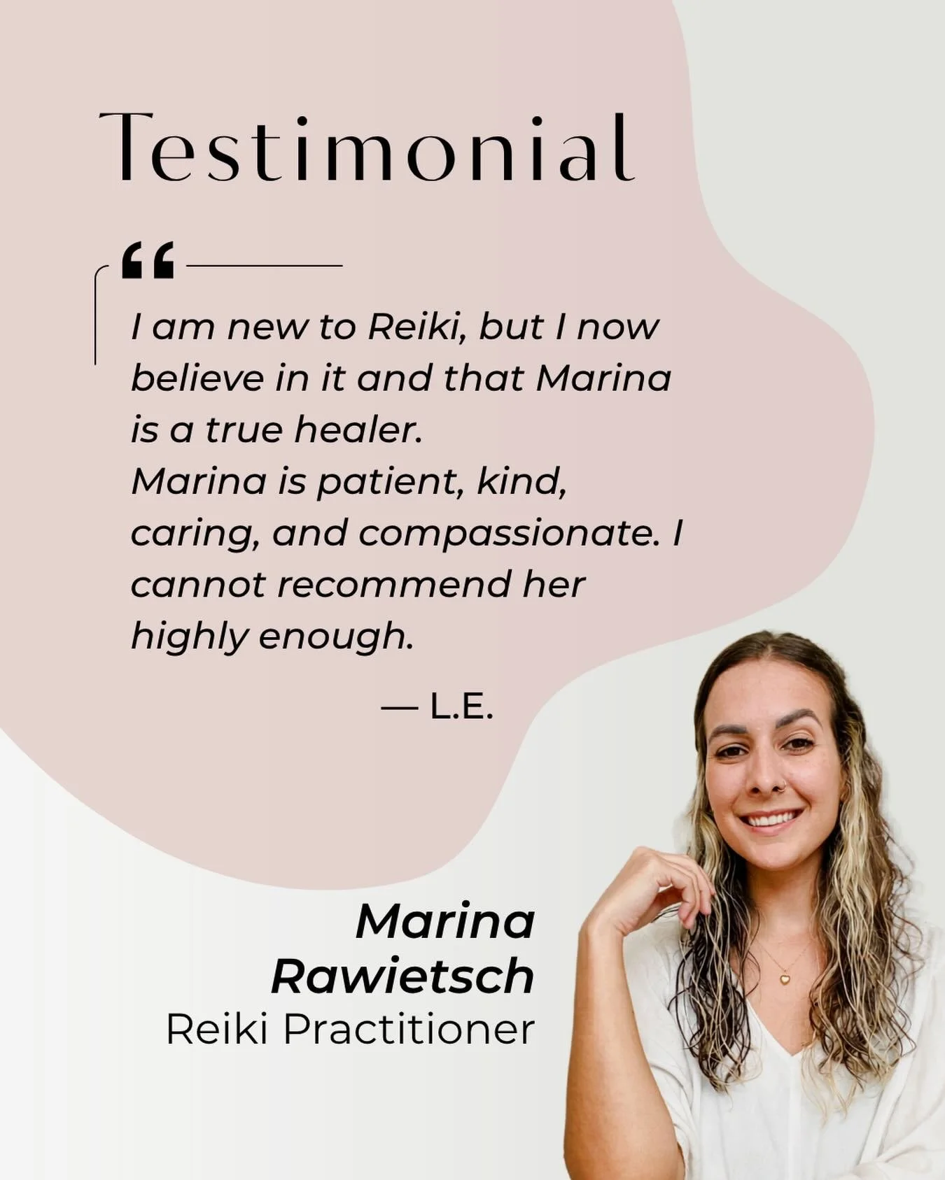 Marina is a dedicated Reiki practitioner, specializing in helping clients navigate emotional and mental challenges. Her sessions are designed to be holistic, gentle, mystical and mindful, creating a safe space for healing and transformation. 
Marina 