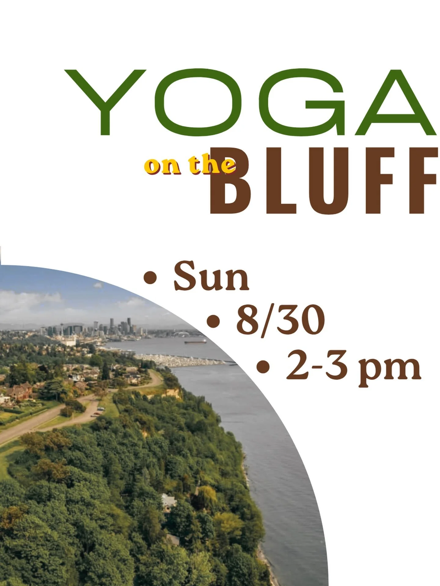The final outdoor yoga of 2026 takes place Sunday 8.30 at 2 pm. Bring your friends, and practice under the shade of madrona trees🌲☀️✨
See you at the open space approx. where Magnolia Blvd meets W Parkmont Pl!
Look for our sign 👀
More info: https://