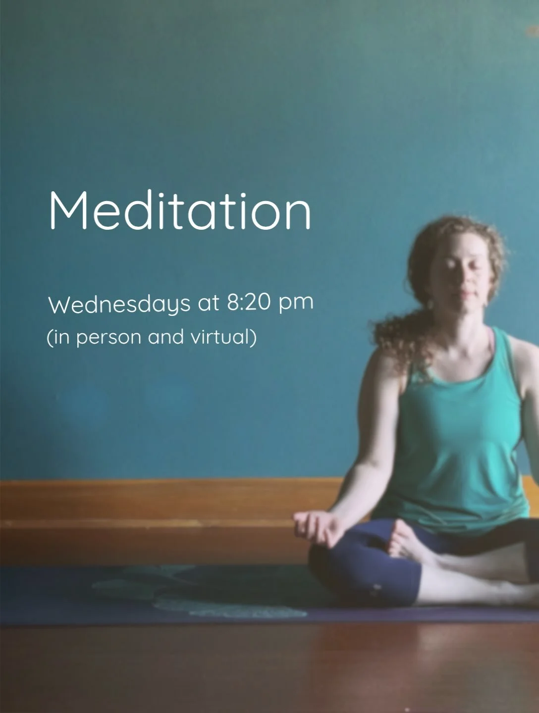 A half-hour guided session every Wednesday night. No experience needed. This practice is for everyone, whether new to meditation or a long-time practitioner. 
Buy a drop-in or a discounted bundle: https://www.studiobookingonline.com/magnoliayogaandhe