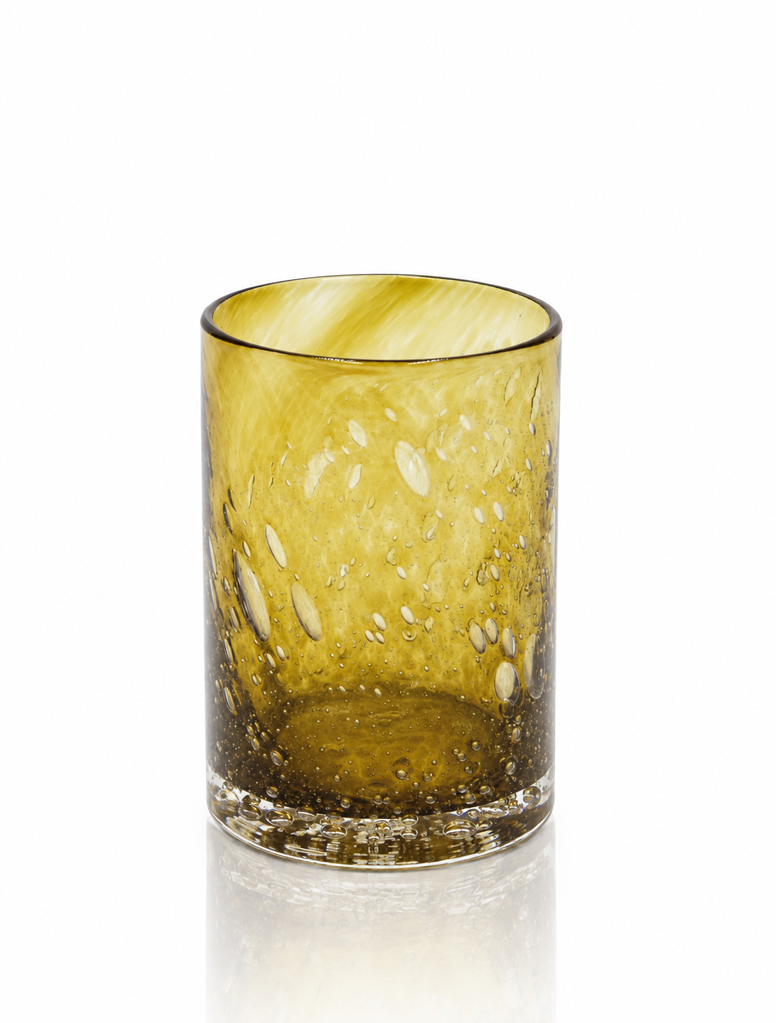 Amber Bubble Glass Tumbler.png